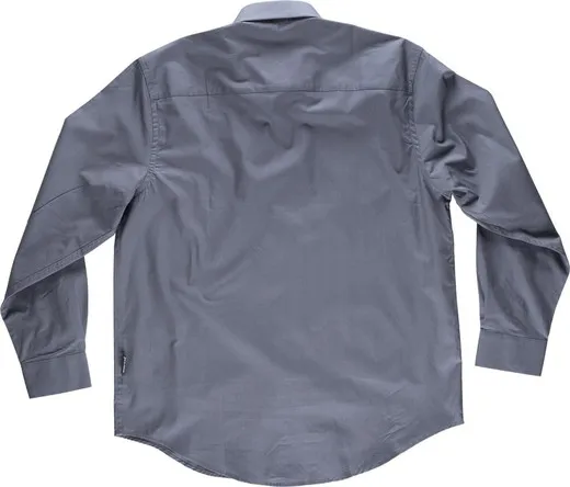 Camisa manga larga 100% Algodón Gris