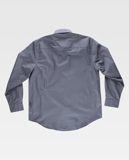Camisa manga larga 100% Algodón Gris