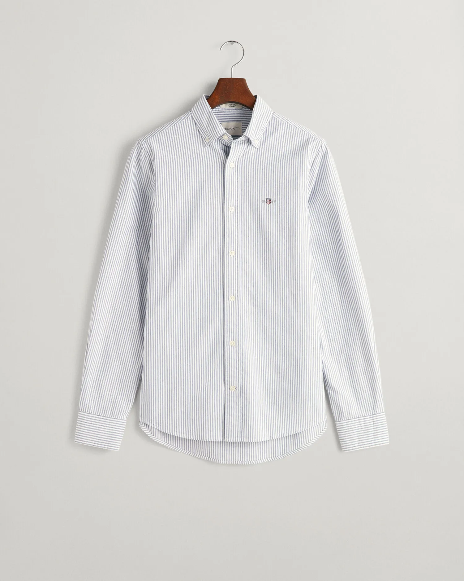 Camisa Oxford Slim Fit de rayas finas