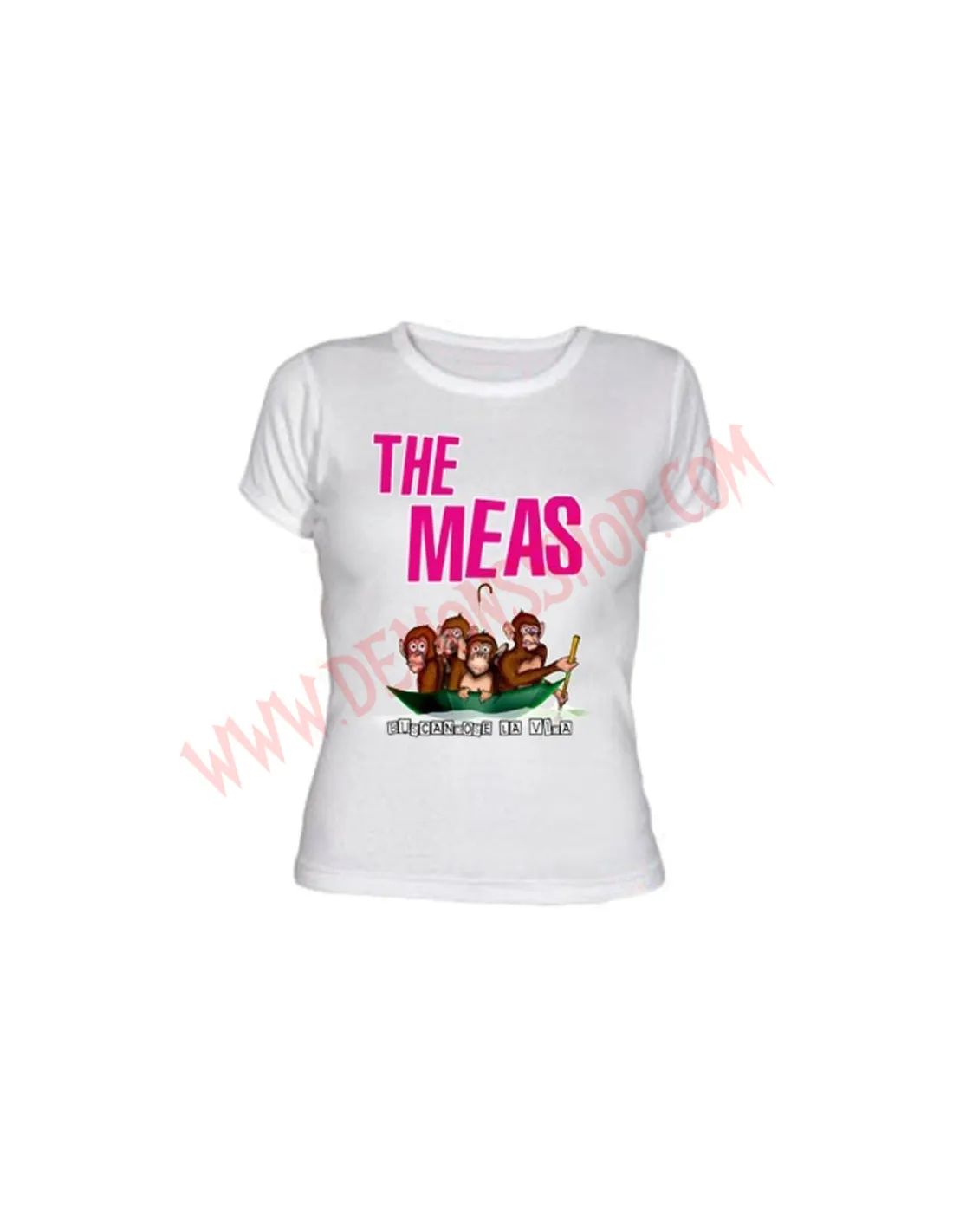 Camiseta Chica MC The Meas (Blanca)
