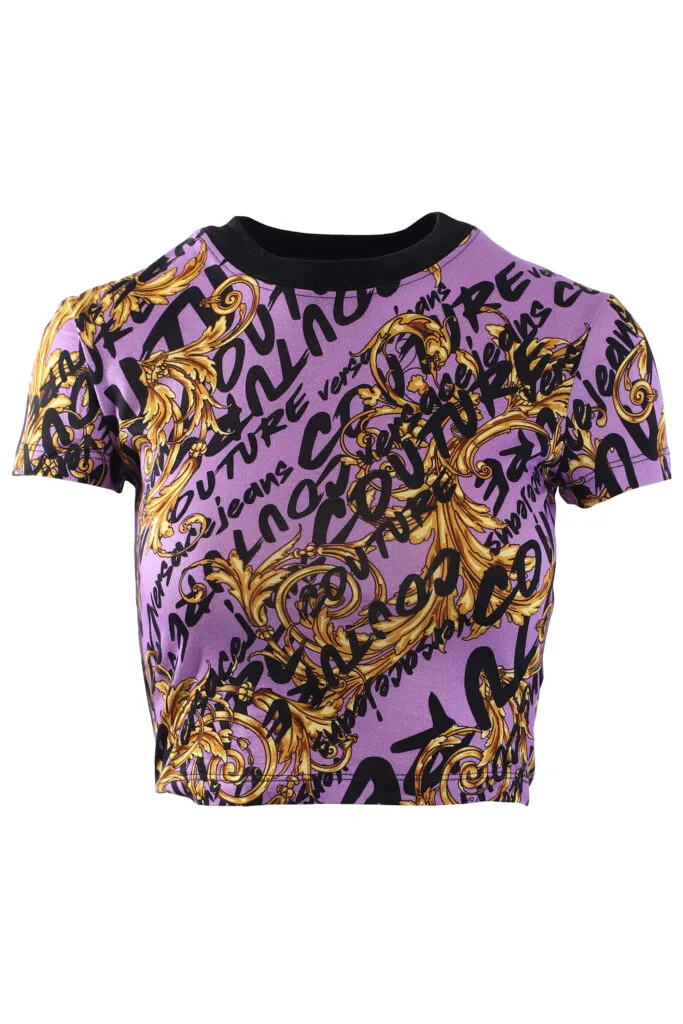 Camiseta corta morada 