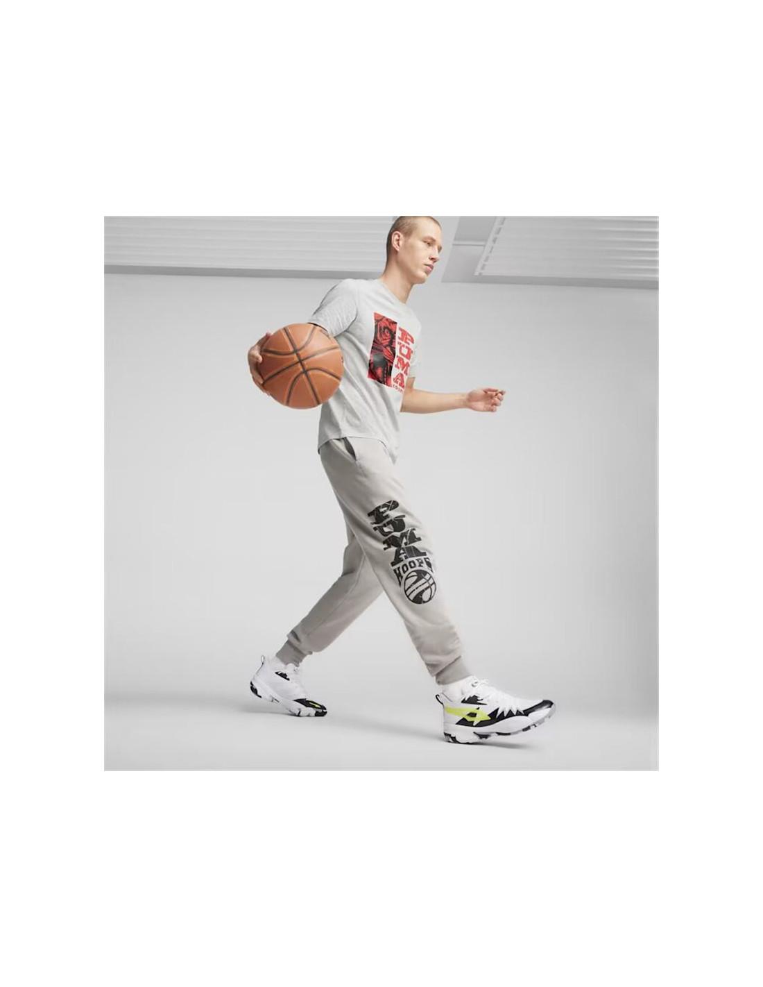 Camiseta de Baloncesto Puma The Hooper 3 Hombre Gris