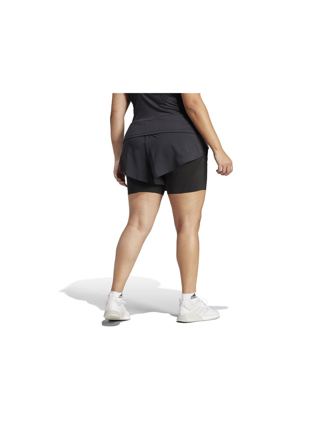 Camiseta de Fitness adidas Essentials Wtr D4T Sh Ps Mujer Negro
