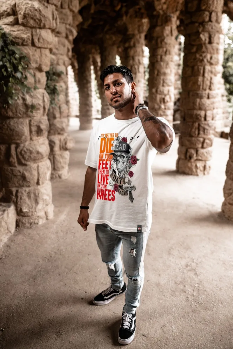 Camiseta de hombre DEAD blanca