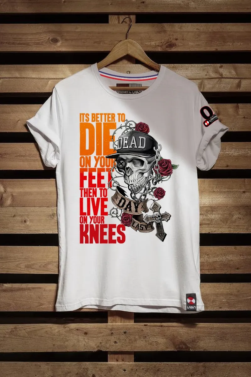 Camiseta de hombre DEAD blanca