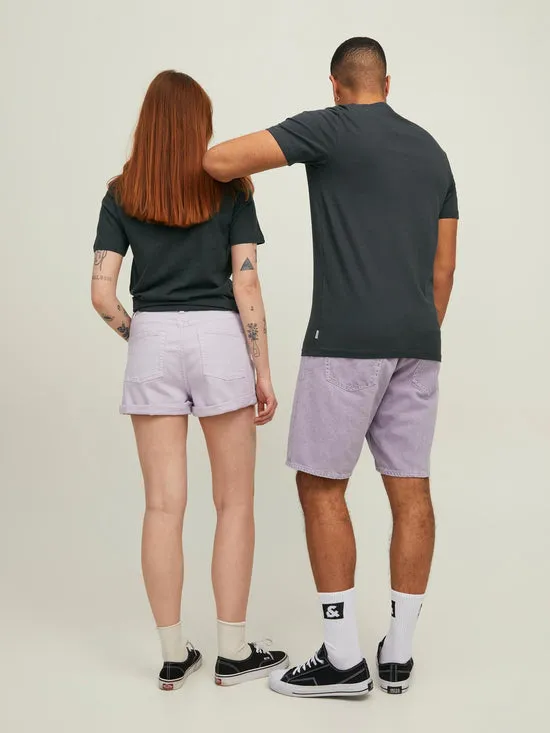 CAMISETA DE MANGA CORTA GRIS OSCURO  ORGANIC