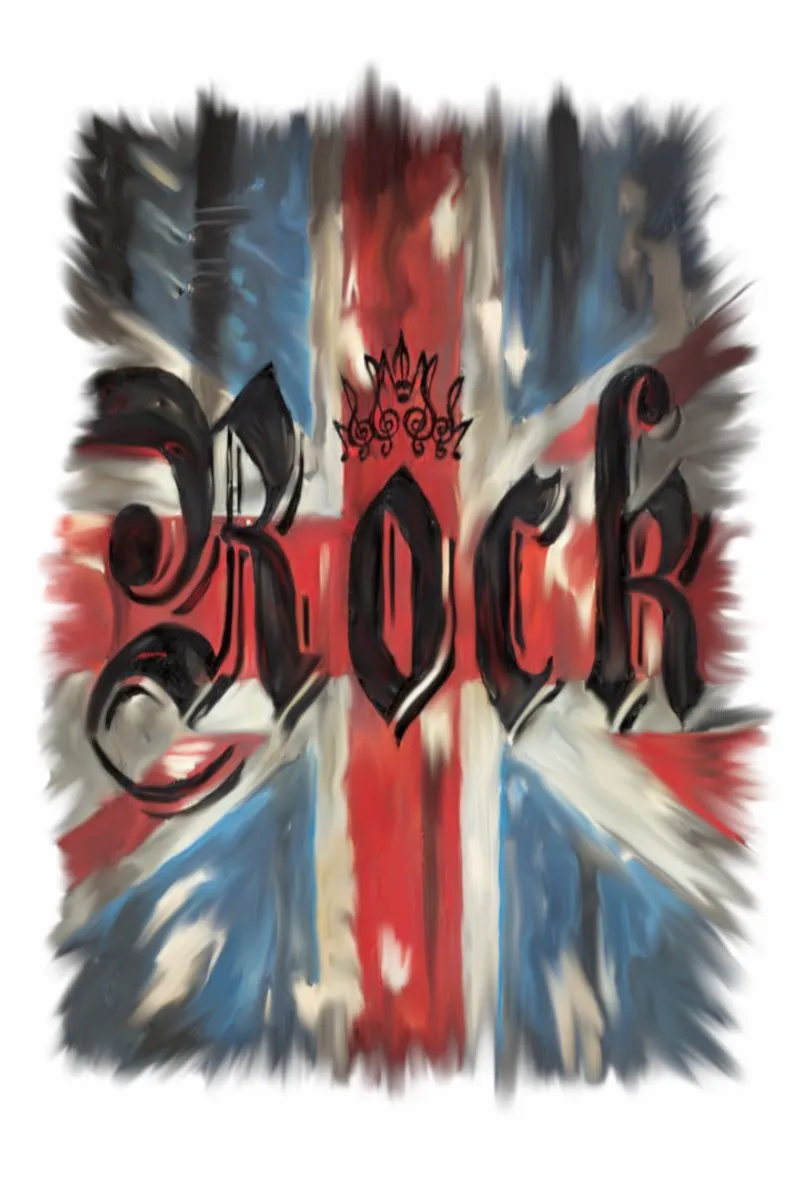Camiseta de mujer ROCK blanca