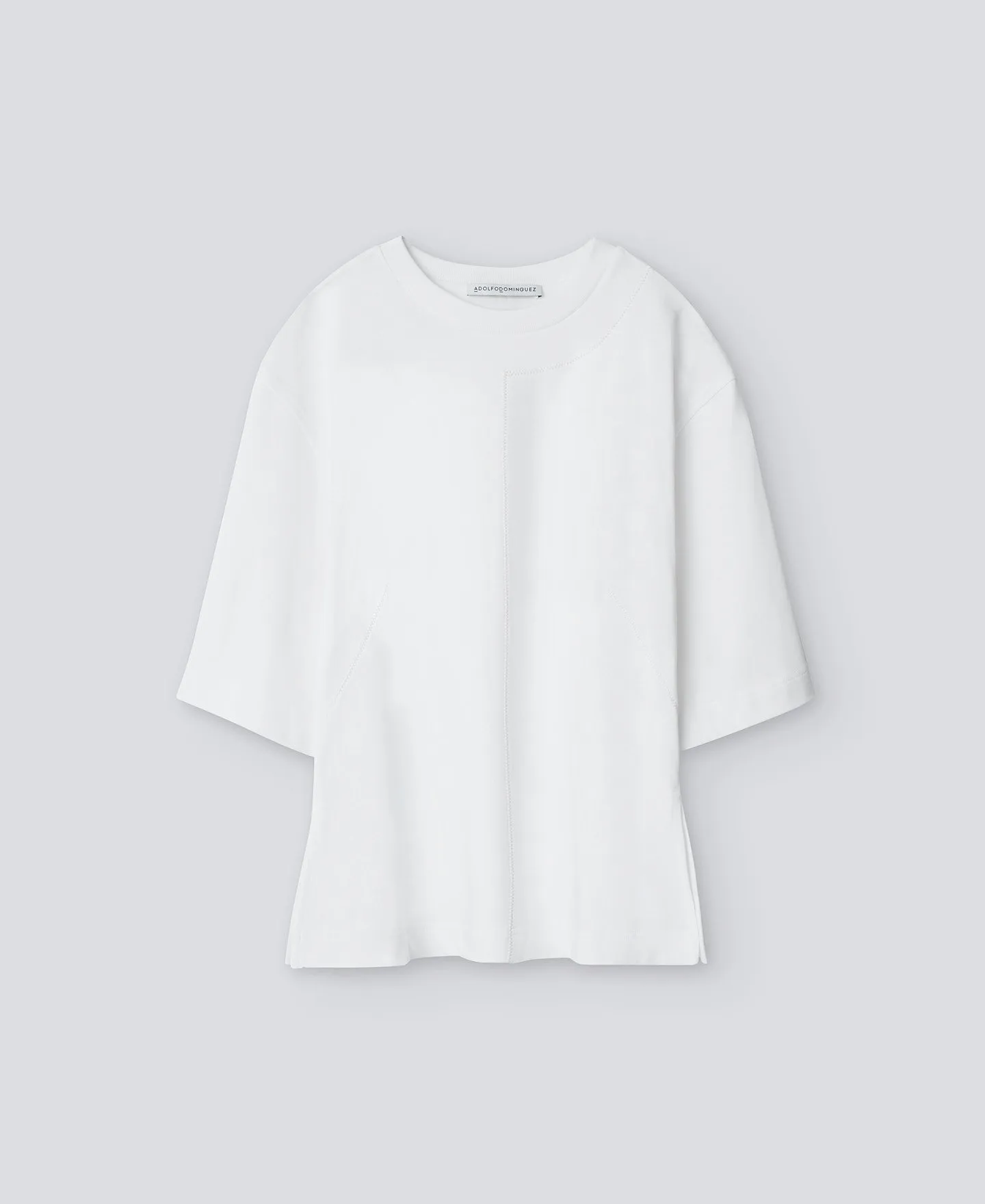 Camiseta en algodón blanca mujer
