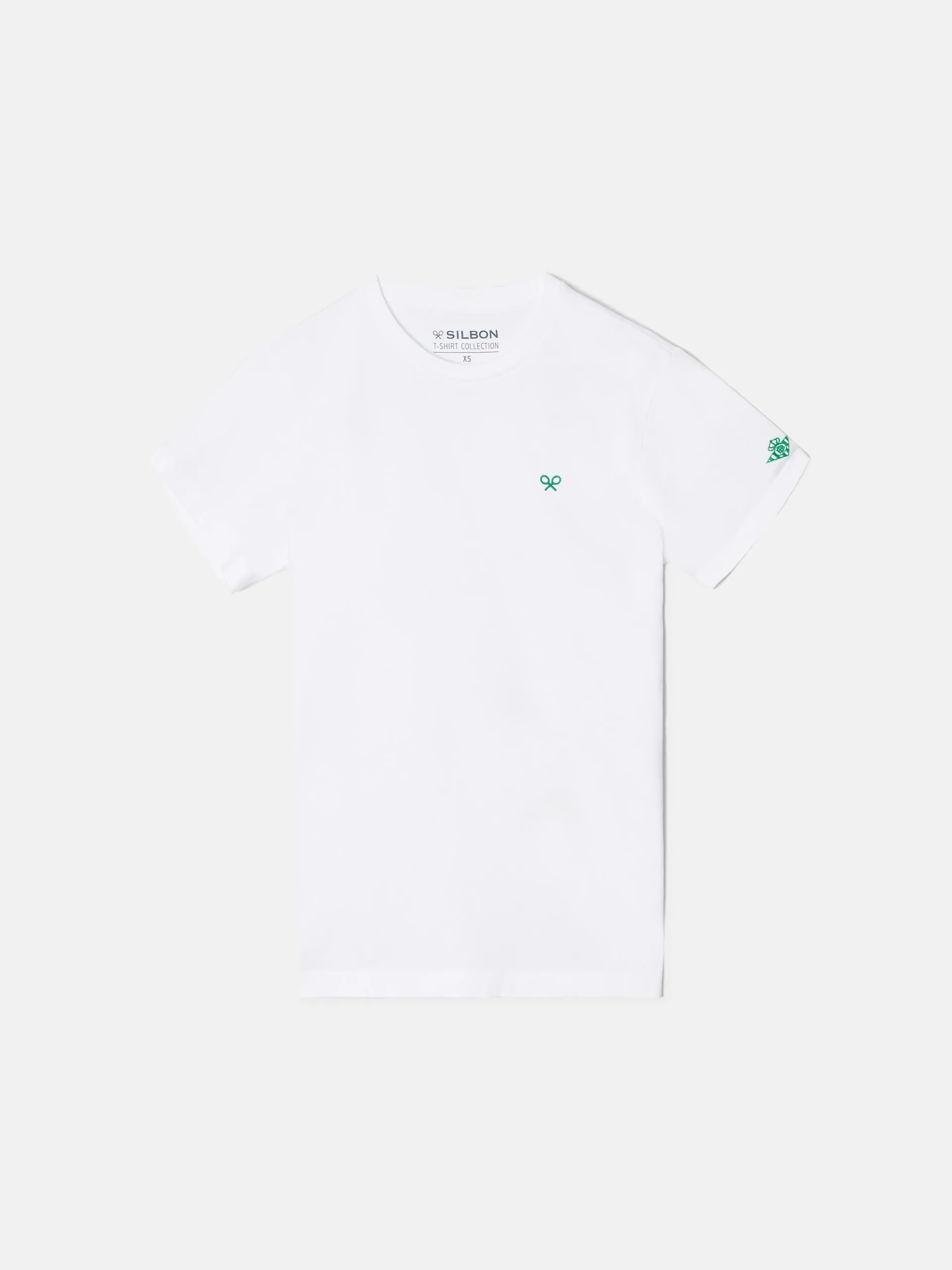Camiseta kids raqueta trasera silbon betis blanca