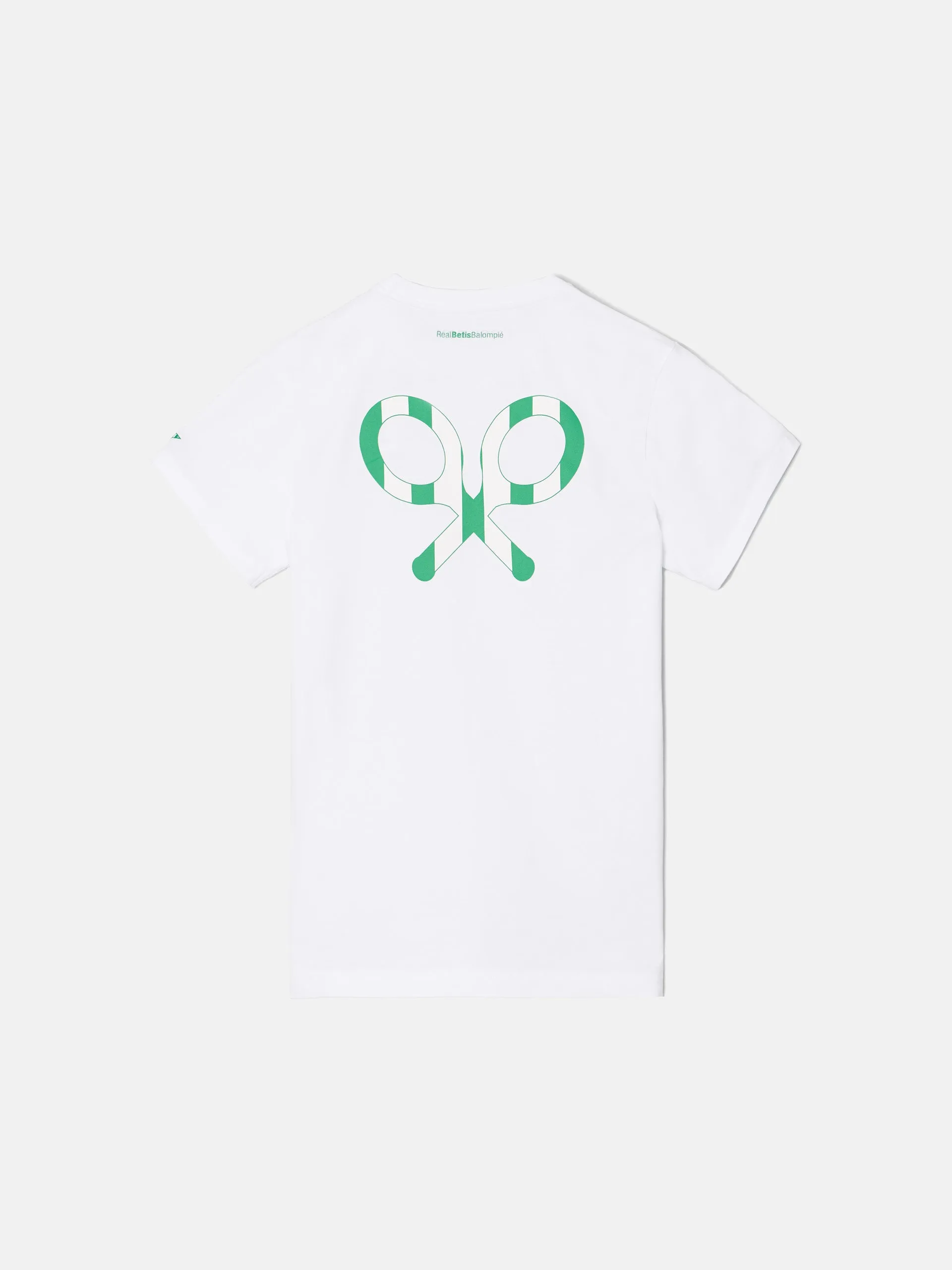 Camiseta kids raqueta trasera silbon betis blanca