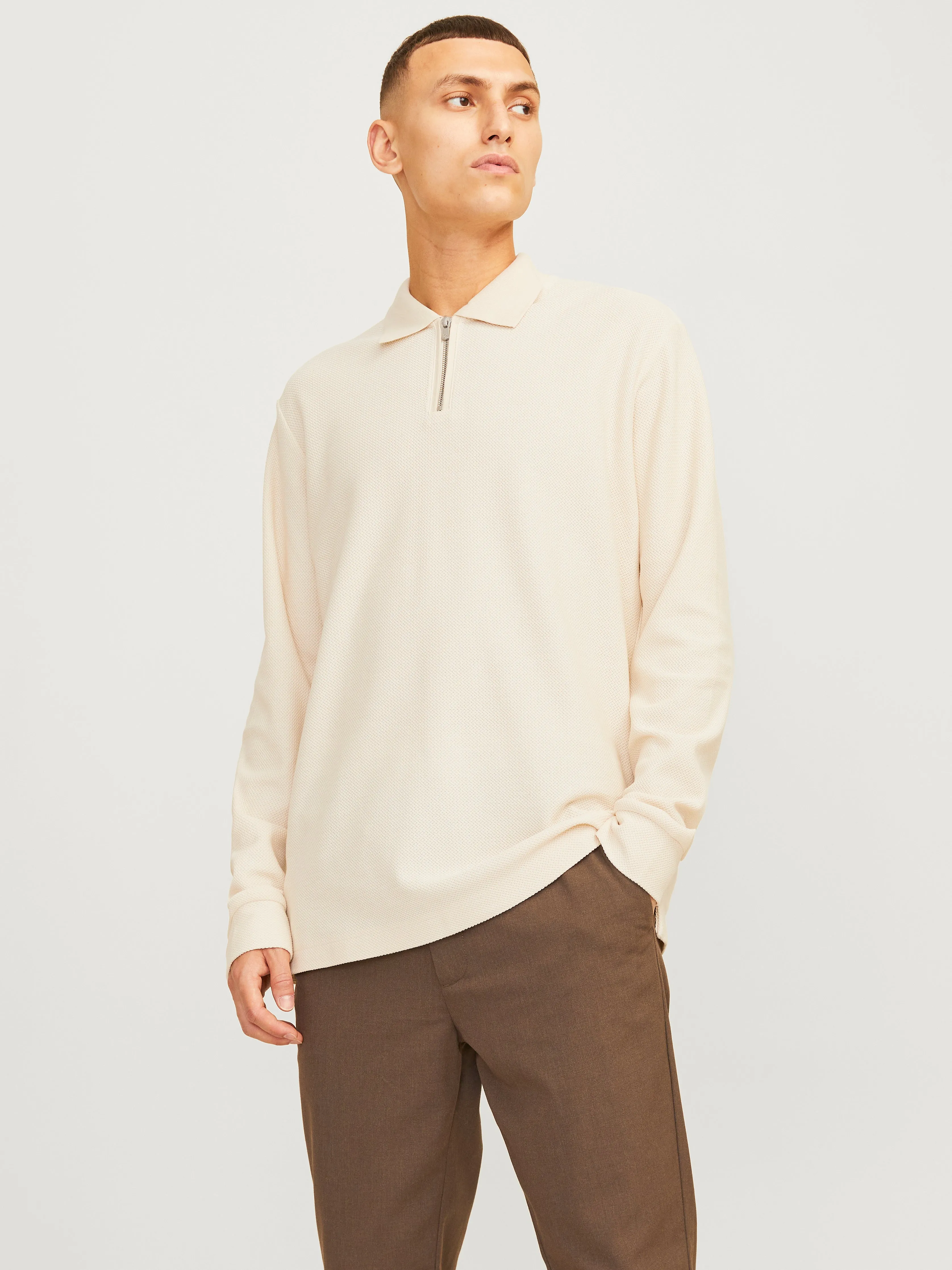 Camiseta Liso Polo | Beige | Jack & Jones®