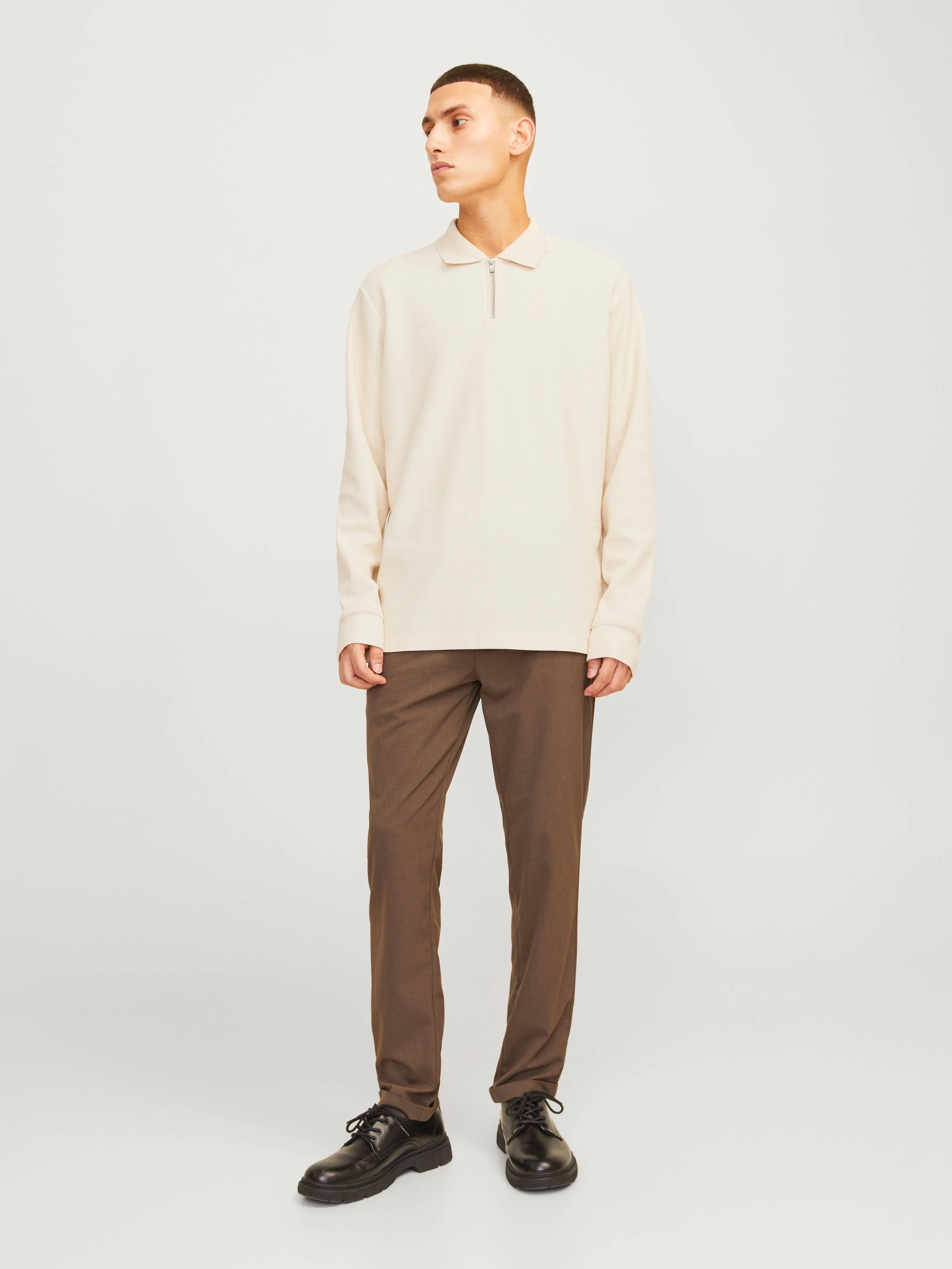 Camiseta Liso Polo | Beige | Jack & Jones®
