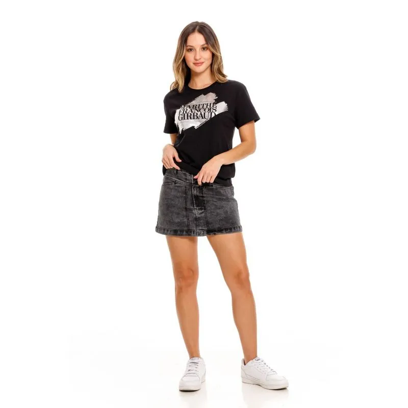 Camiseta Manga Corta Para Mujer Girbaud