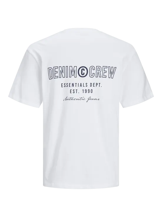 CAMISETA OVERSIZE ESTAMPADA BLANCA  JJGROW