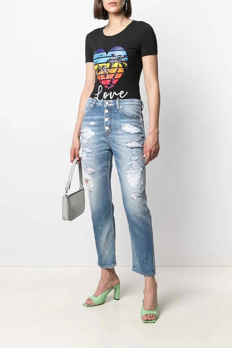 Camiseta para mujer de Love Moschino – W4H1908E1951