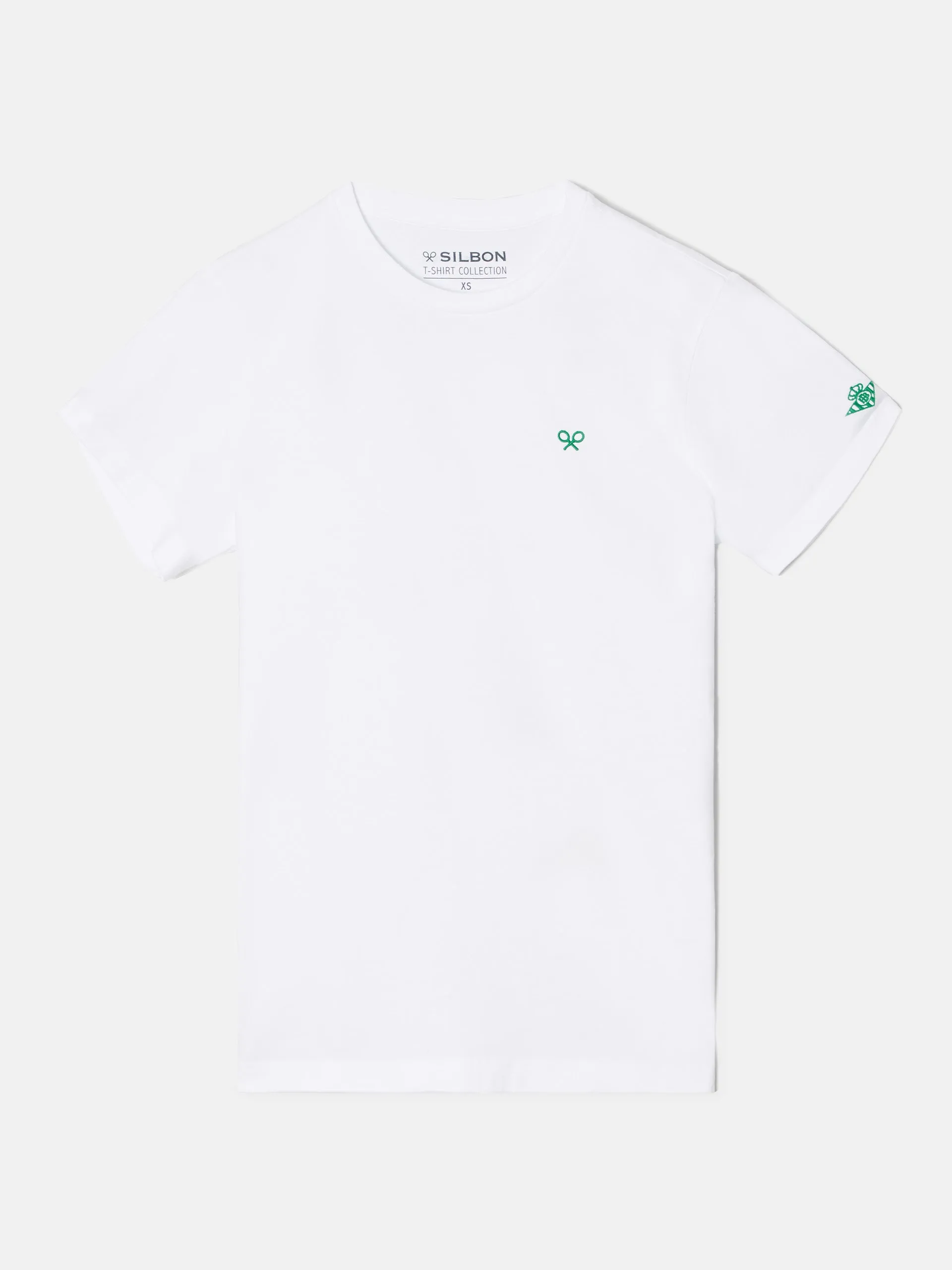 Camiseta raqueta trasera silbon betis blanca