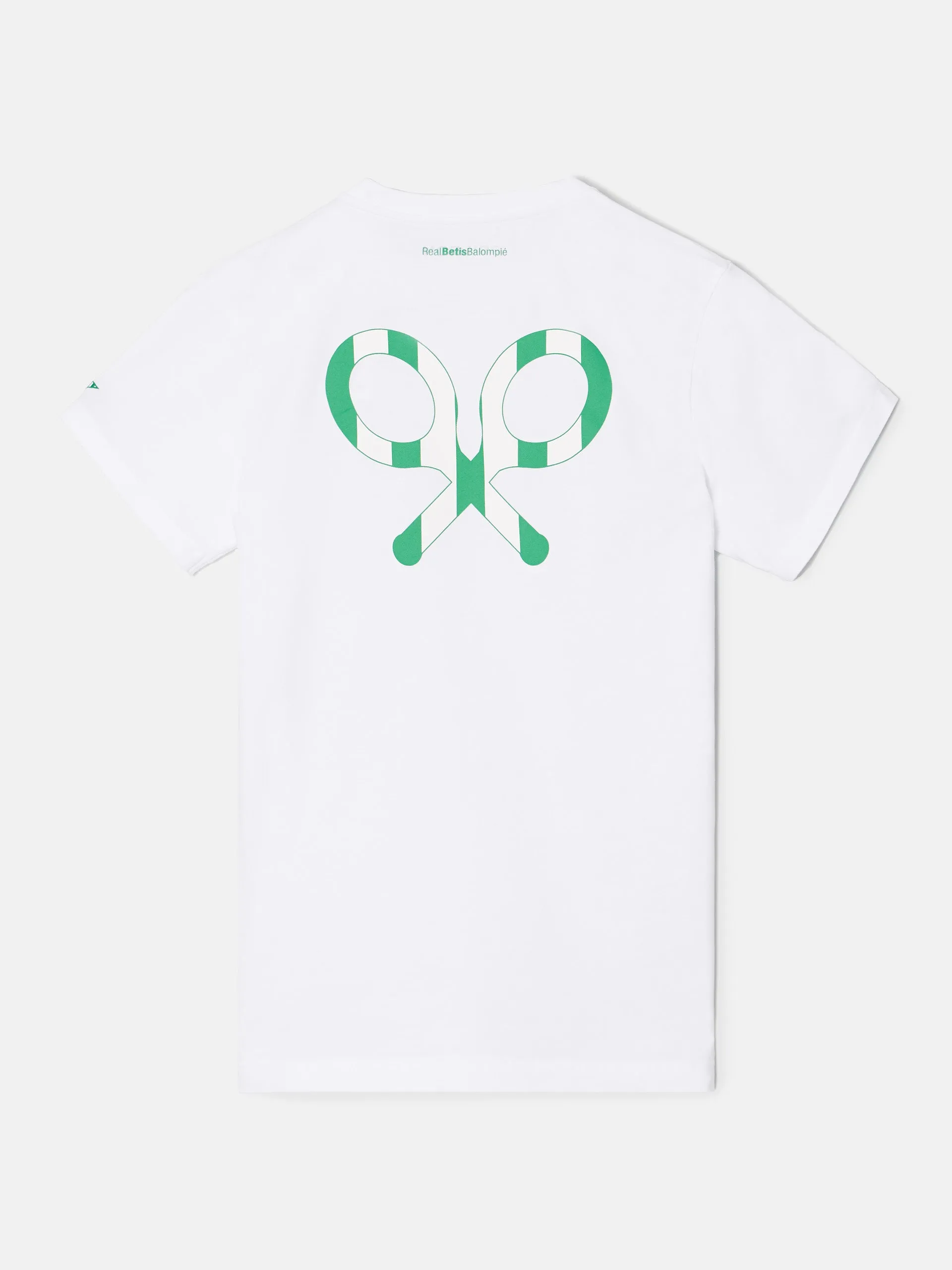 Camiseta raqueta trasera silbon betis blanca