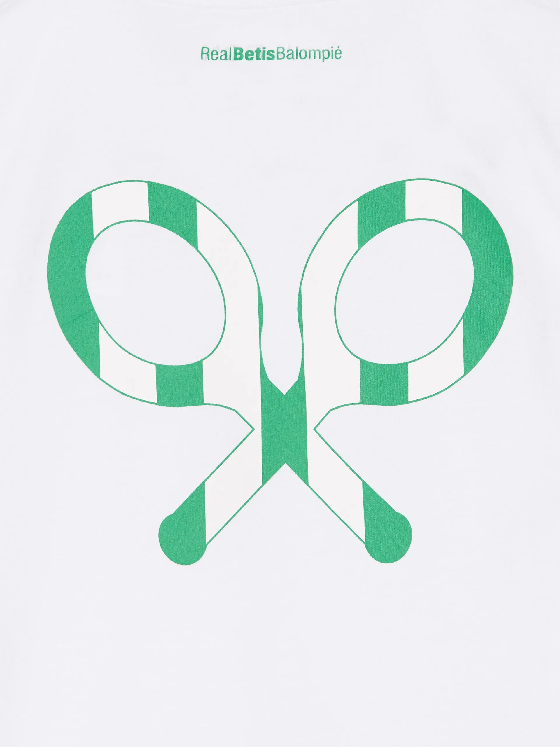 Camiseta raqueta trasera silbon betis blanca