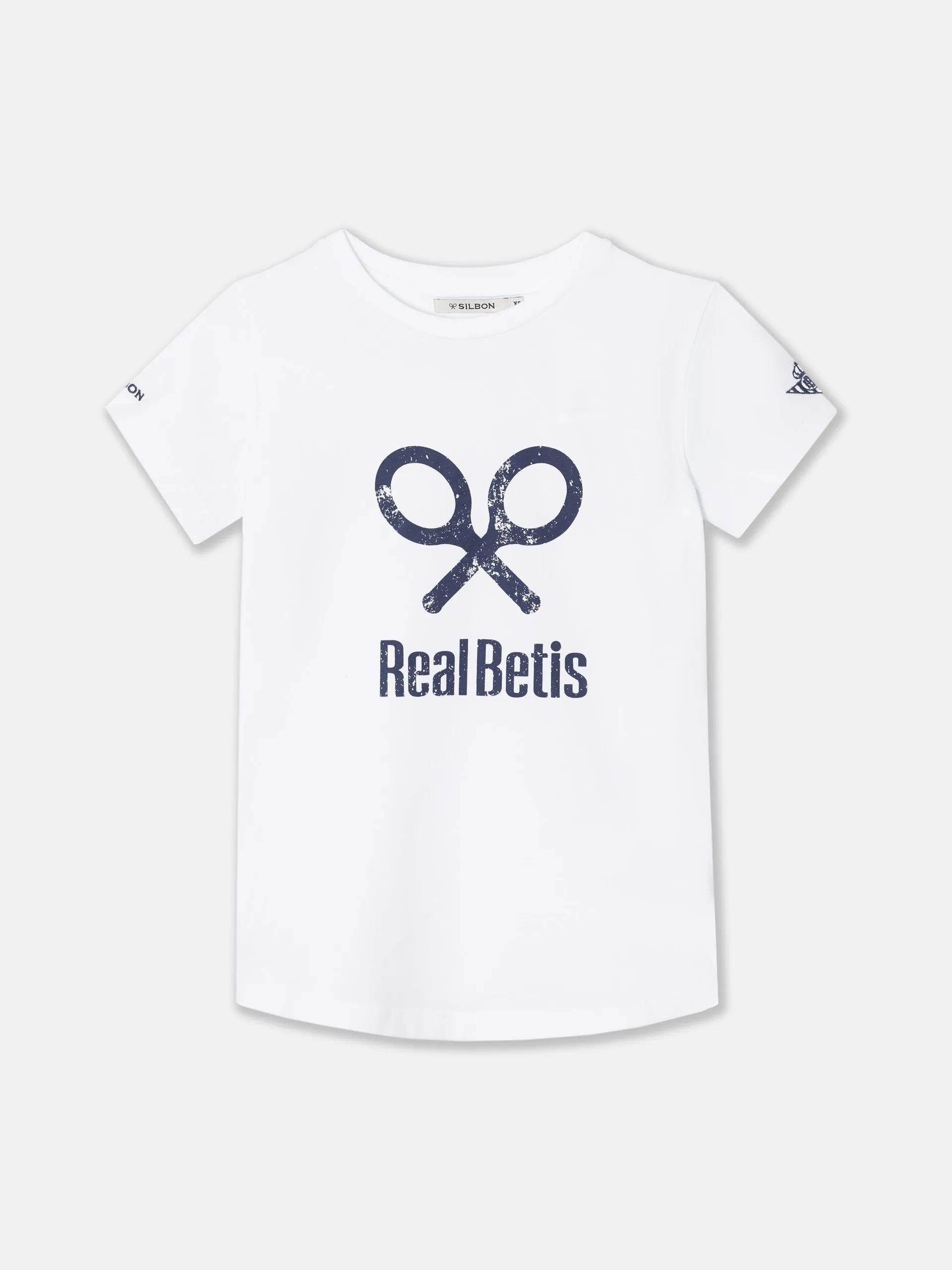 Camiseta woman raqueta real betis blanca