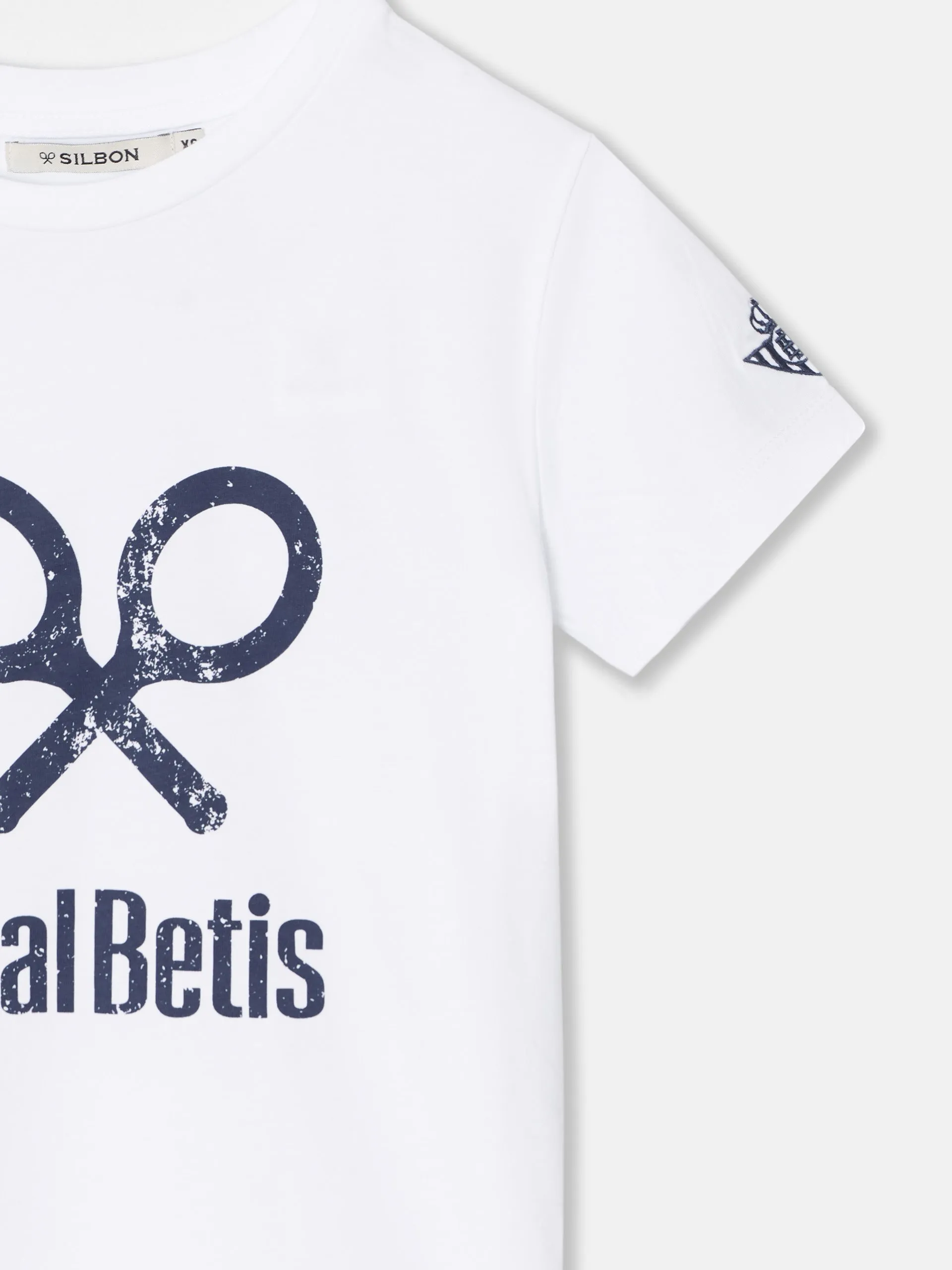 Camiseta woman raqueta real betis blanca