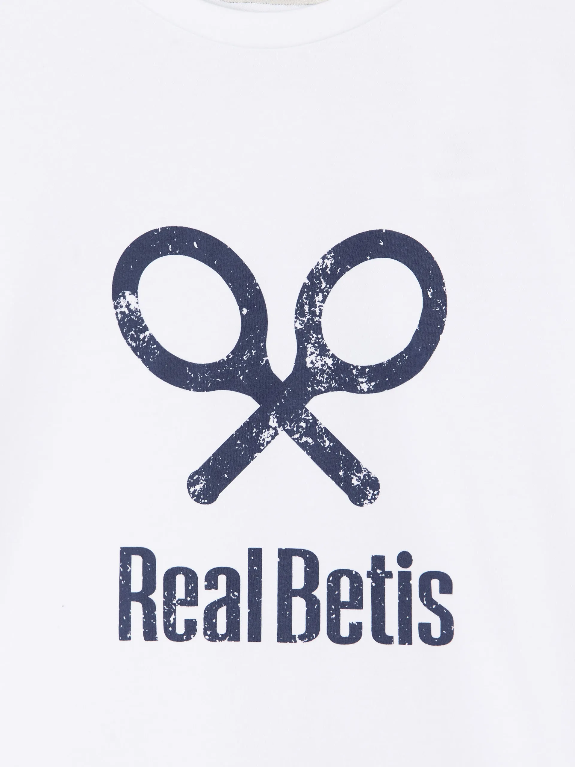 Camiseta woman raqueta real betis blanca