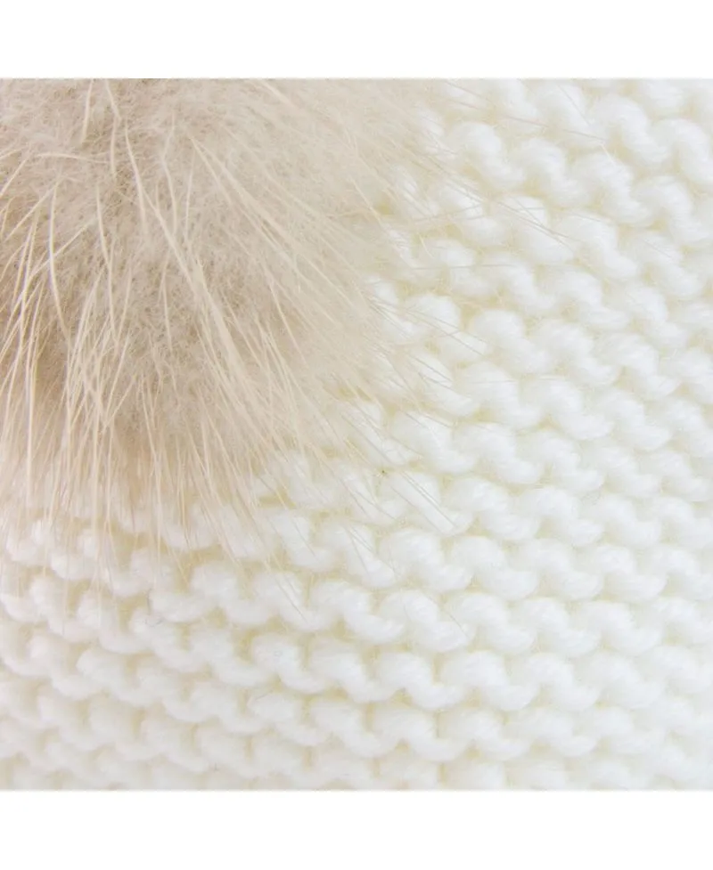 Capota Bebe Ro Infantil Punto Crudo Pompon
