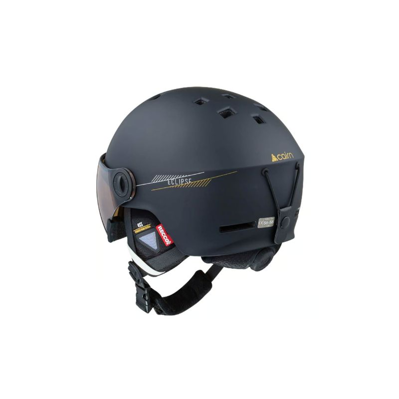 Casco de esquí con visera Cairn ECLIPSE RESCUE PHOTOCHROMIC (MAT BLACK) Cat. 1/3