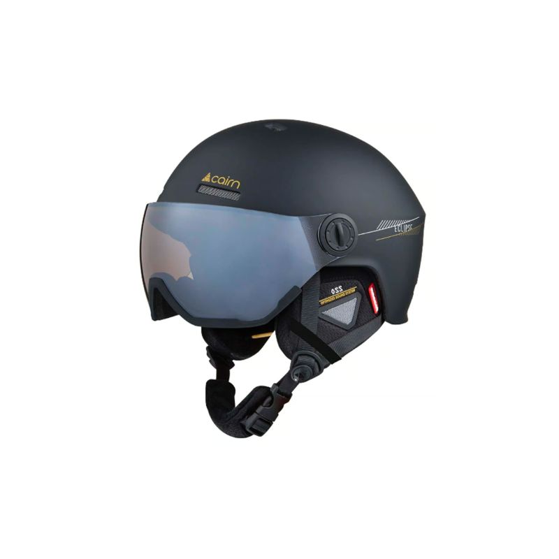 Casco de esquí con visera Cairn ECLIPSE RESCUE PHOTOCHROMIC (MAT BLACK) Cat. 1/3
