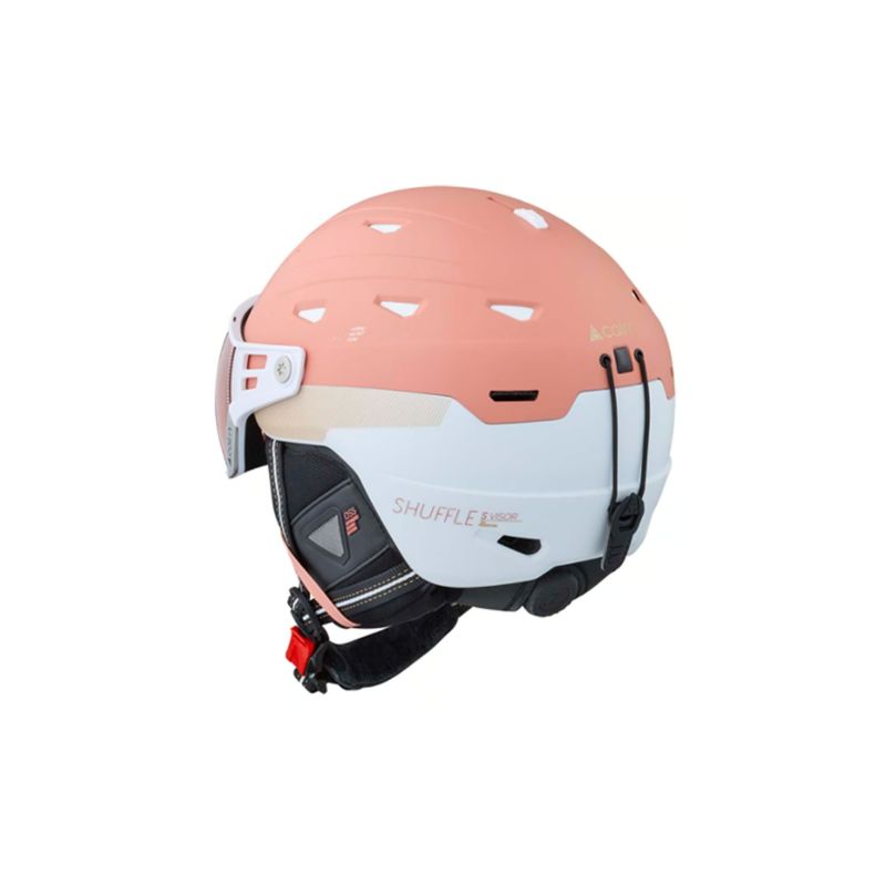 CASCO DE ESQUí CON VISERA CAIRN SHUFFLE SVISOR EVOLIGHT NXT (MAT PEACH CHAMPAGNE) CAT. 1/3