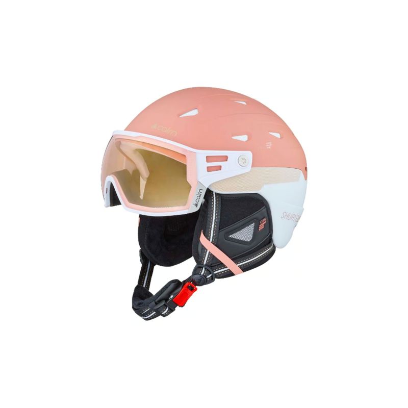 CASCO DE ESQUí CON VISERA CAIRN SHUFFLE SVISOR EVOLIGHT NXT (MAT PEACH CHAMPAGNE) CAT. 1/3