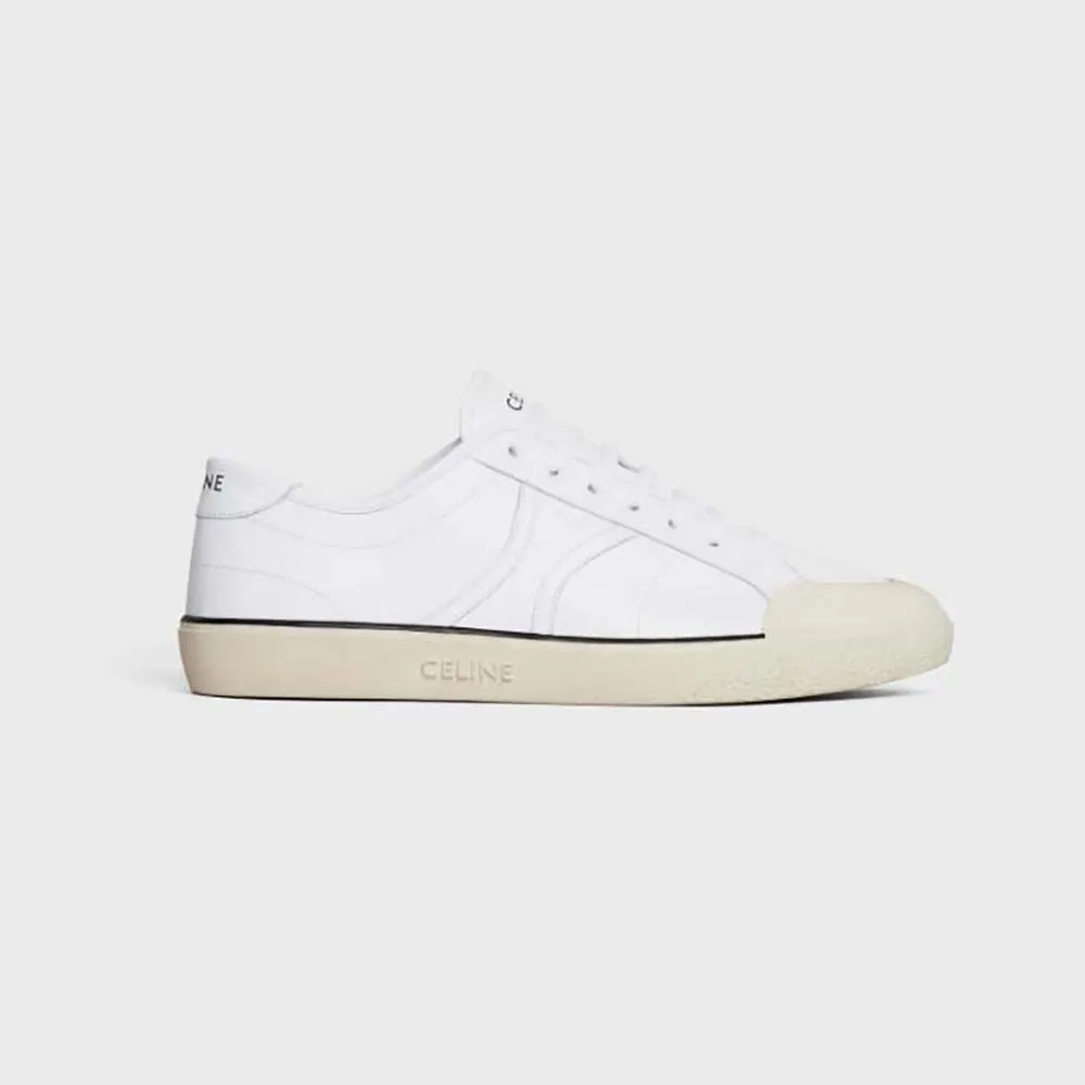 CELINE ZAPATILLAS UNISEX AS01 BAJAS CON CORDONES CELINE ALAN EN PIEL DE BECERRO