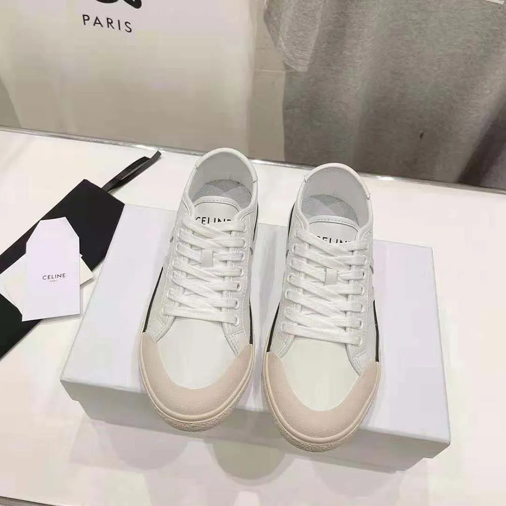 CELINE ZAPATILLAS UNISEX AS01 BAJAS CON CORDONES CELINE ALAN EN PIEL DE BECERRO