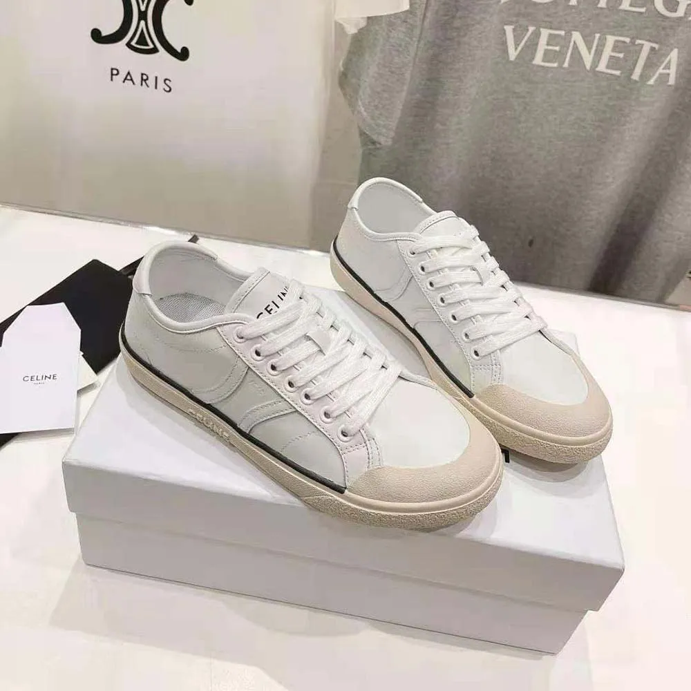 CELINE ZAPATILLAS UNISEX AS01 BAJAS CON CORDONES CELINE ALAN EN PIEL DE BECERRO