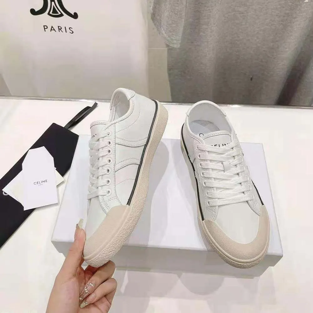 CELINE ZAPATILLAS UNISEX AS01 BAJAS CON CORDONES CELINE ALAN EN PIEL DE BECERRO