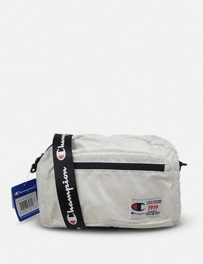 Champion Bandolera blanca logo