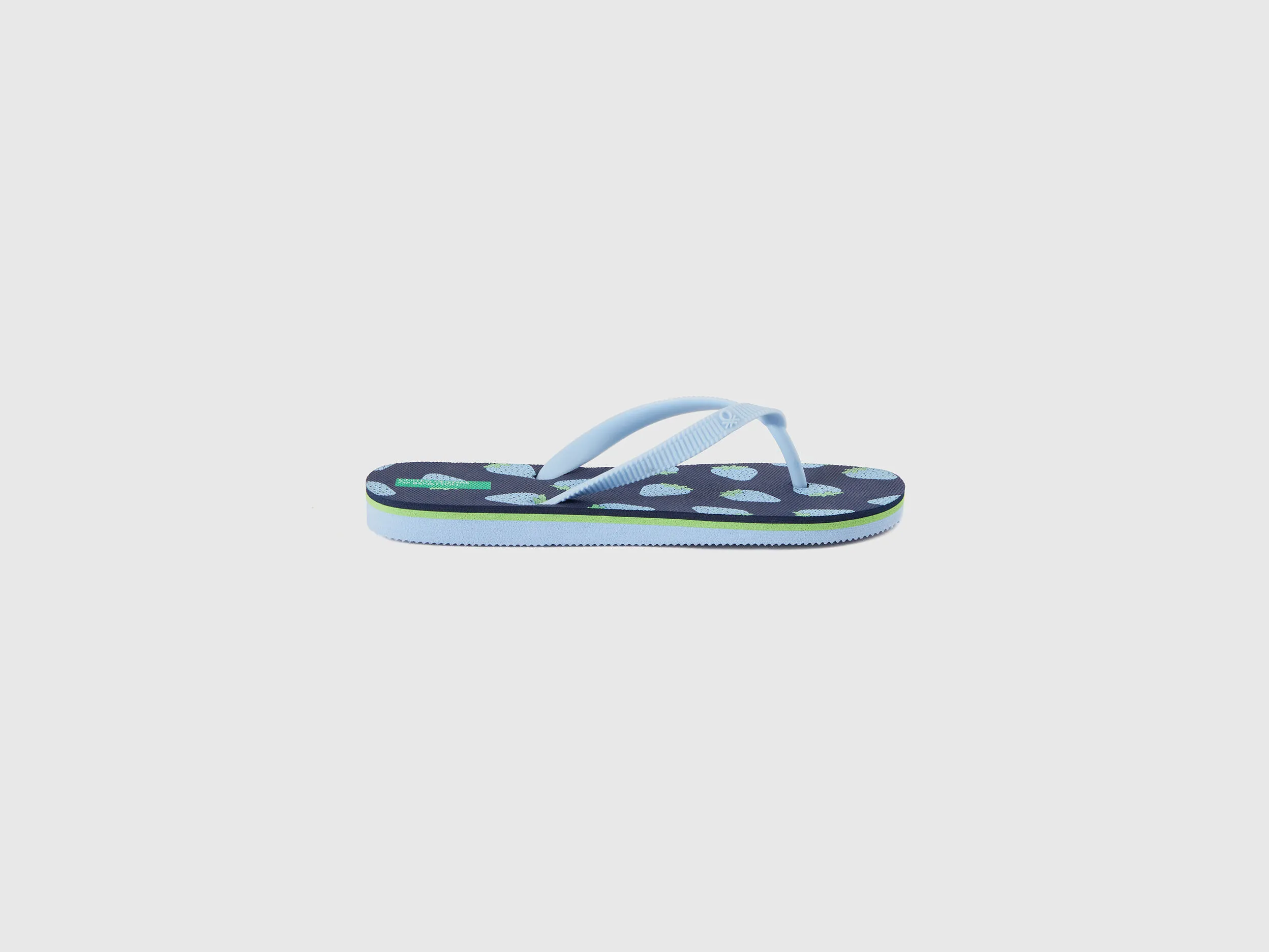 Chanclas con estampado de fruta