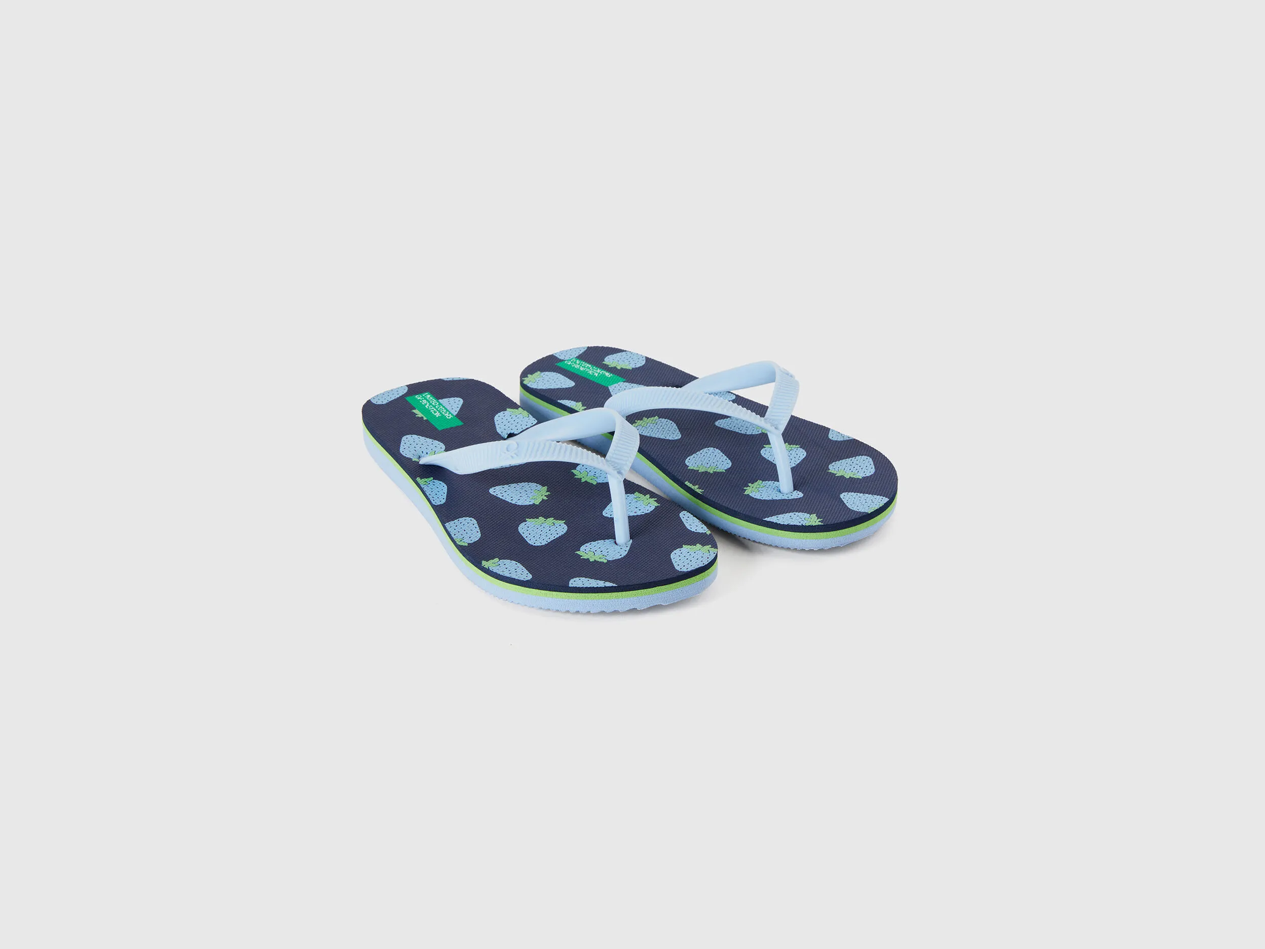 Chanclas con estampado de fruta