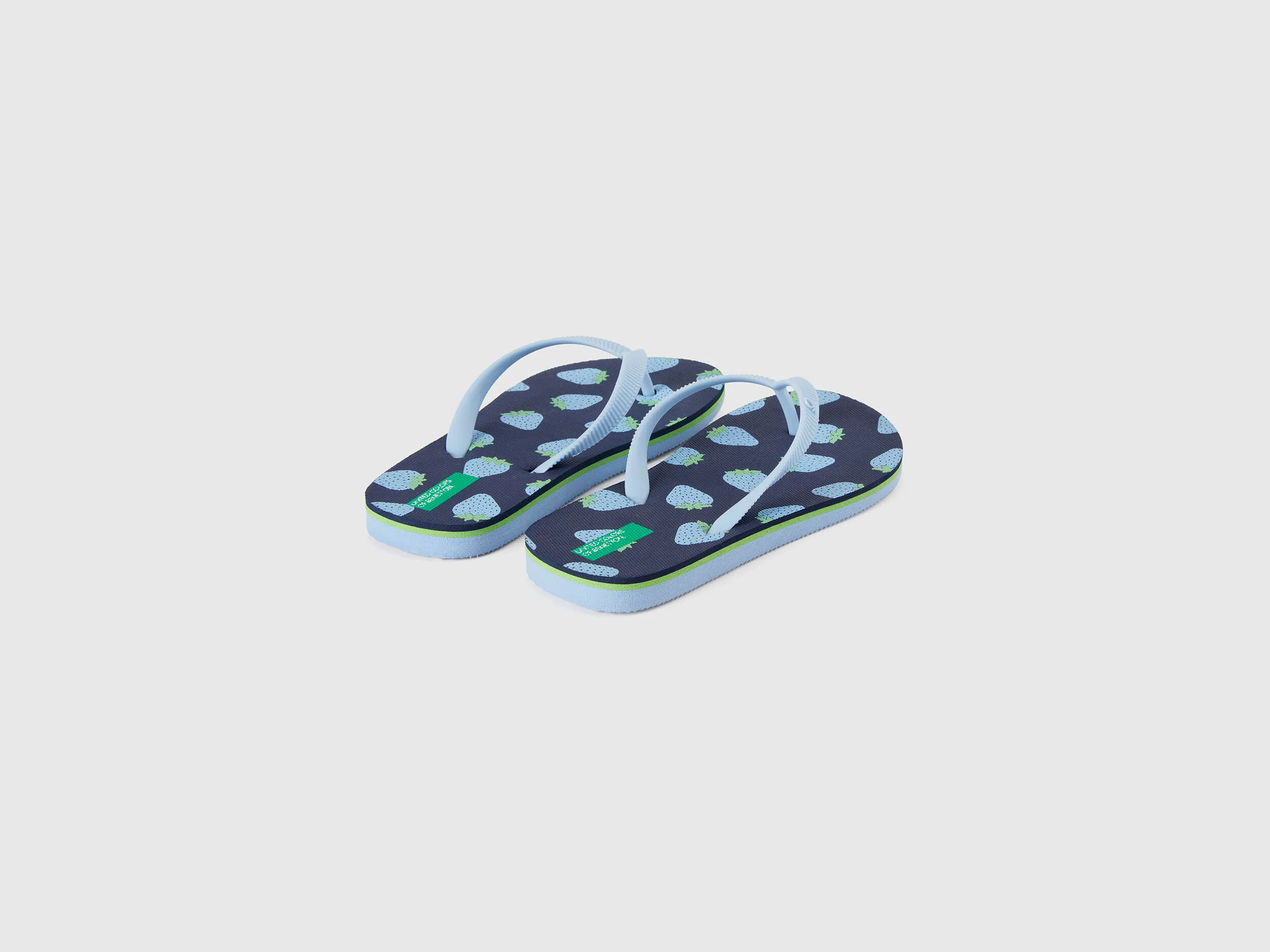 Chanclas con estampado de fruta