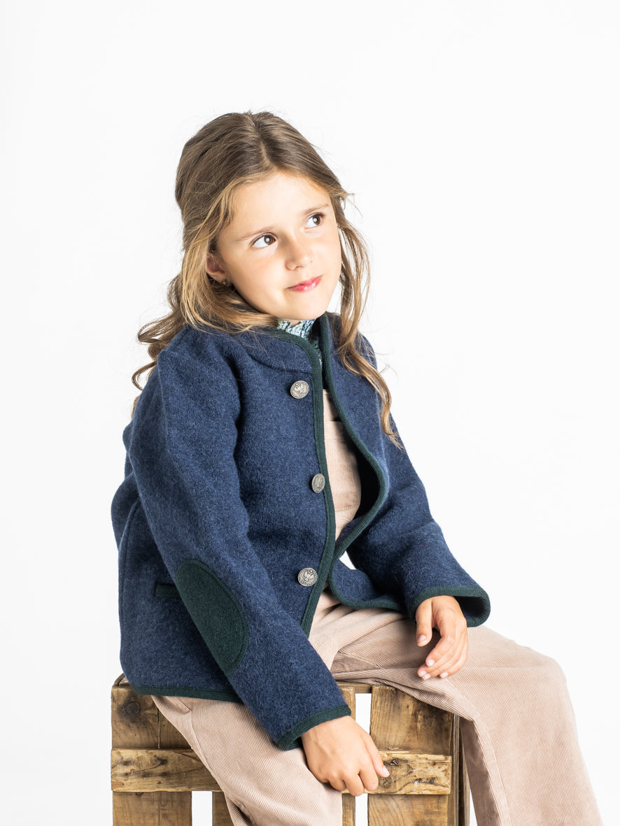 Chaqueta austriaca azul ribete
