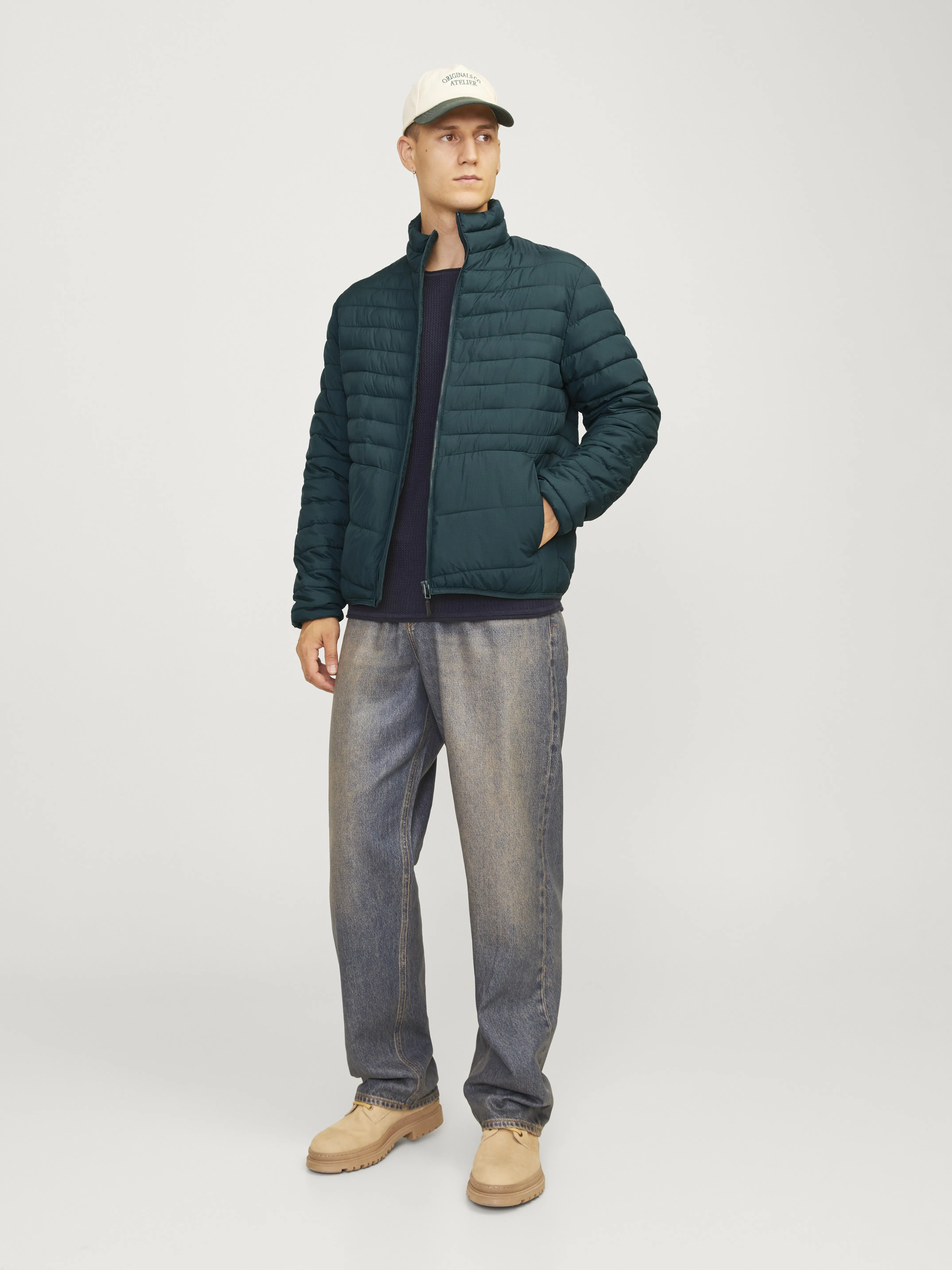 Chaqueta corta acolchada | Verde intermedio | Jack & Jones®