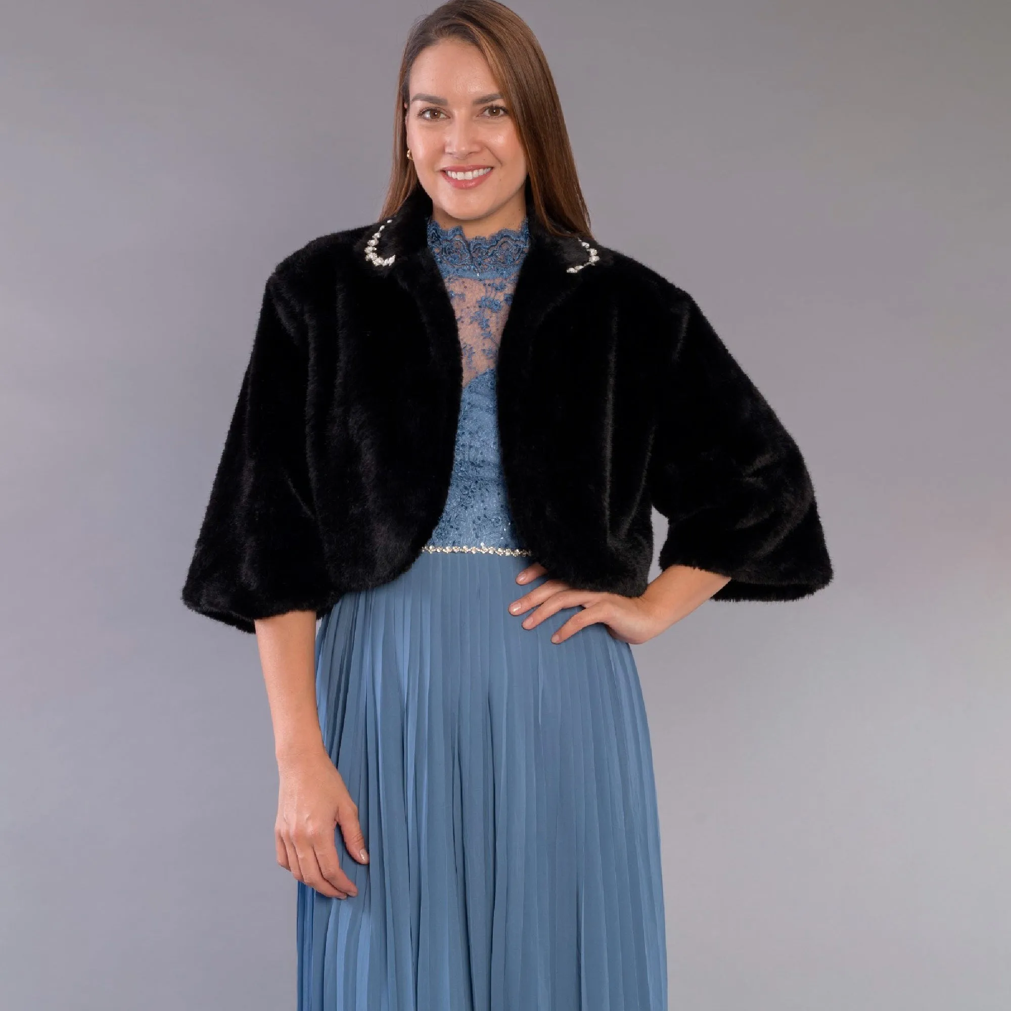Chaqueta Corta con Peluche Nina Lecker 11647