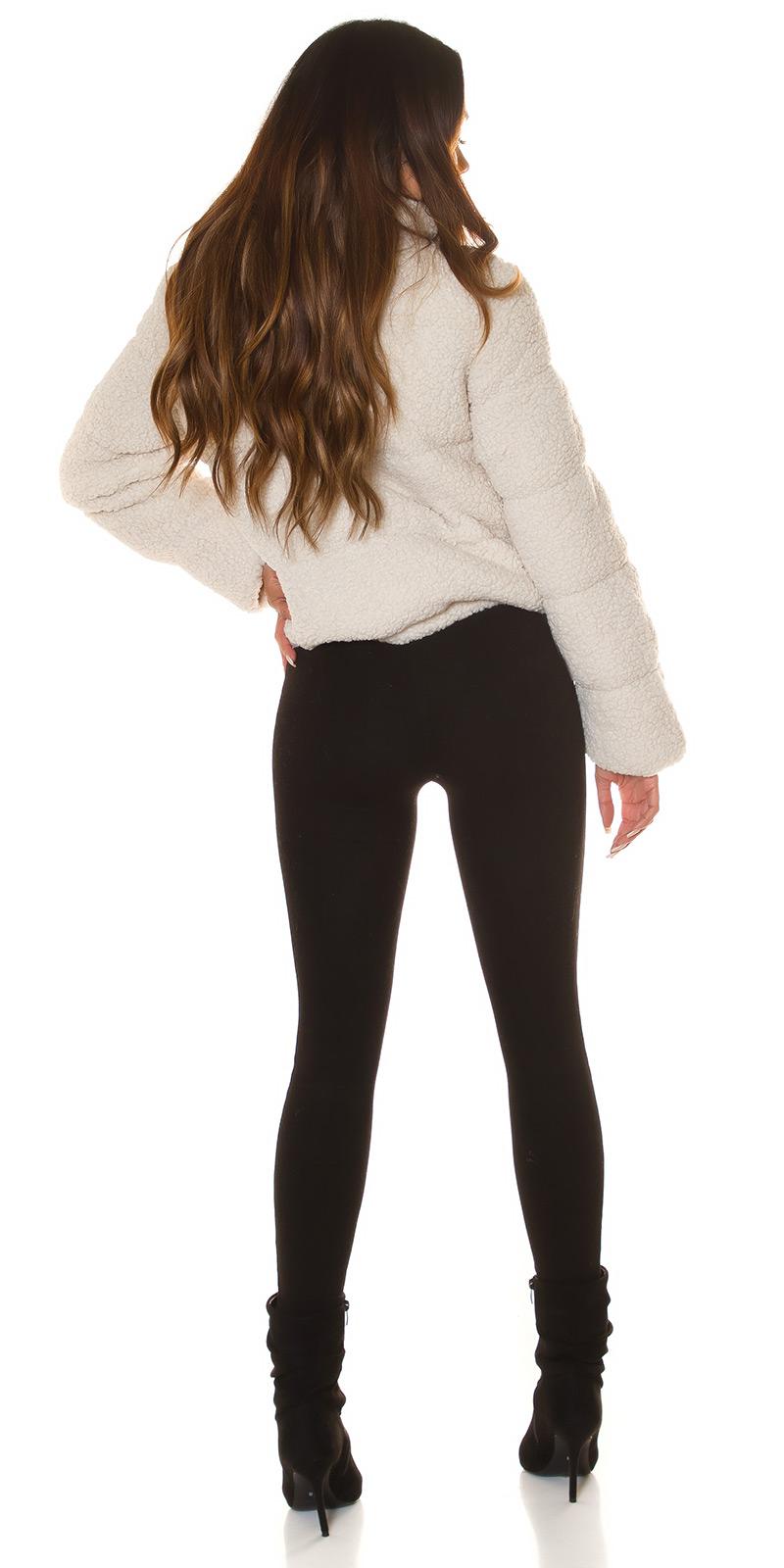 Chaqueta de borreguito beige