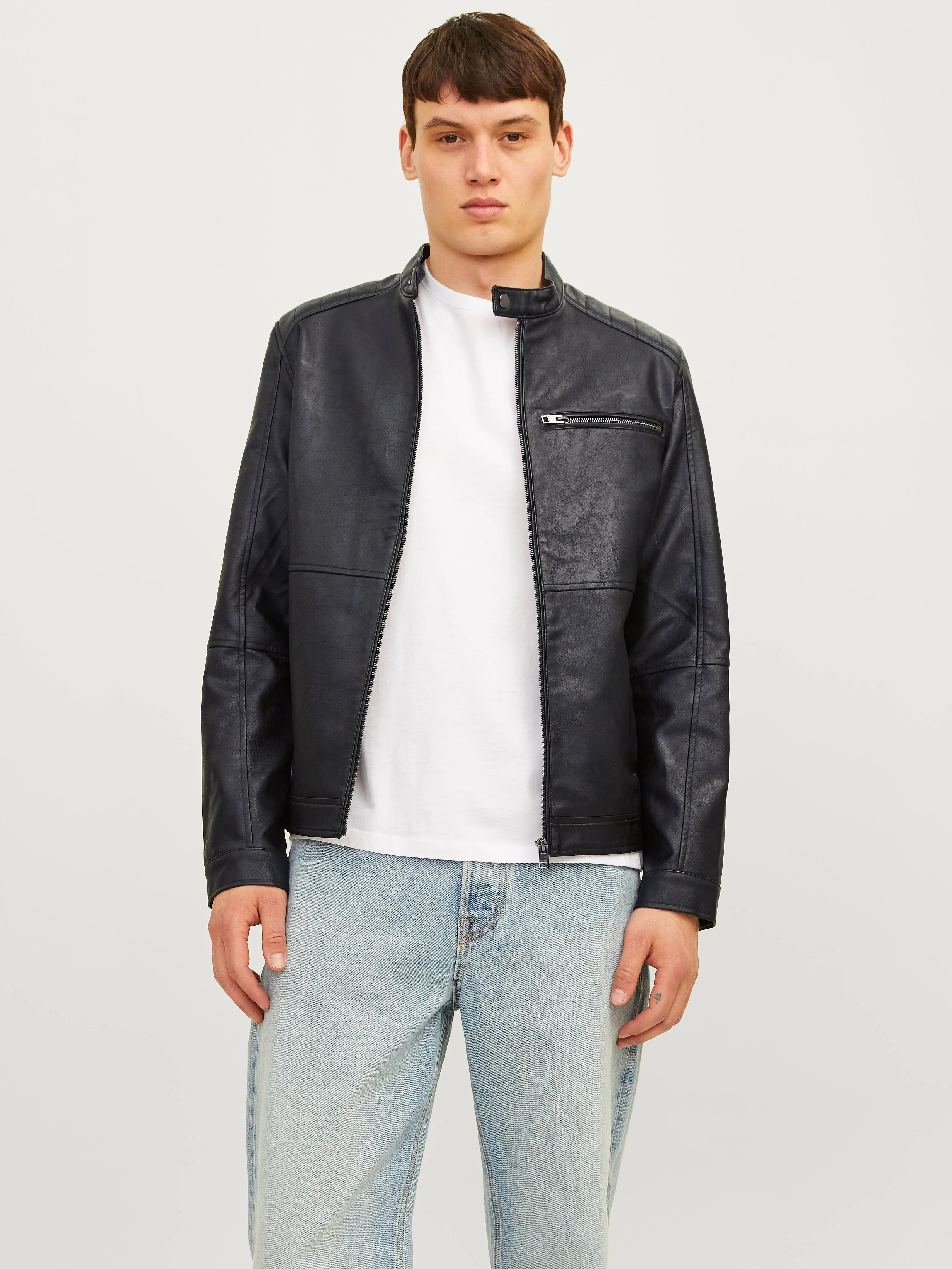 Chaqueta de cuero sintético | Negro | Jack & Jones®