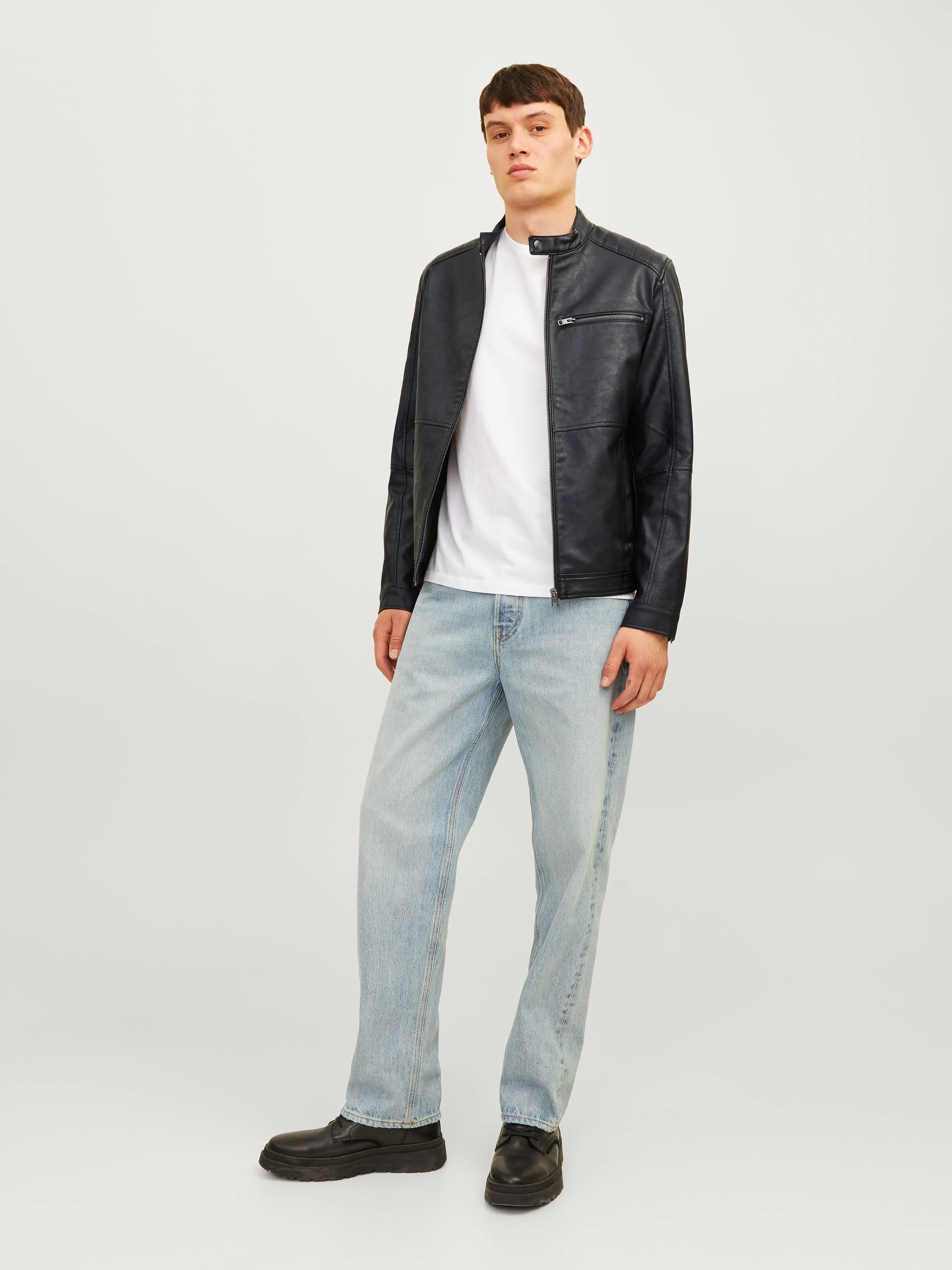Chaqueta de cuero sintético | Negro | Jack & Jones®