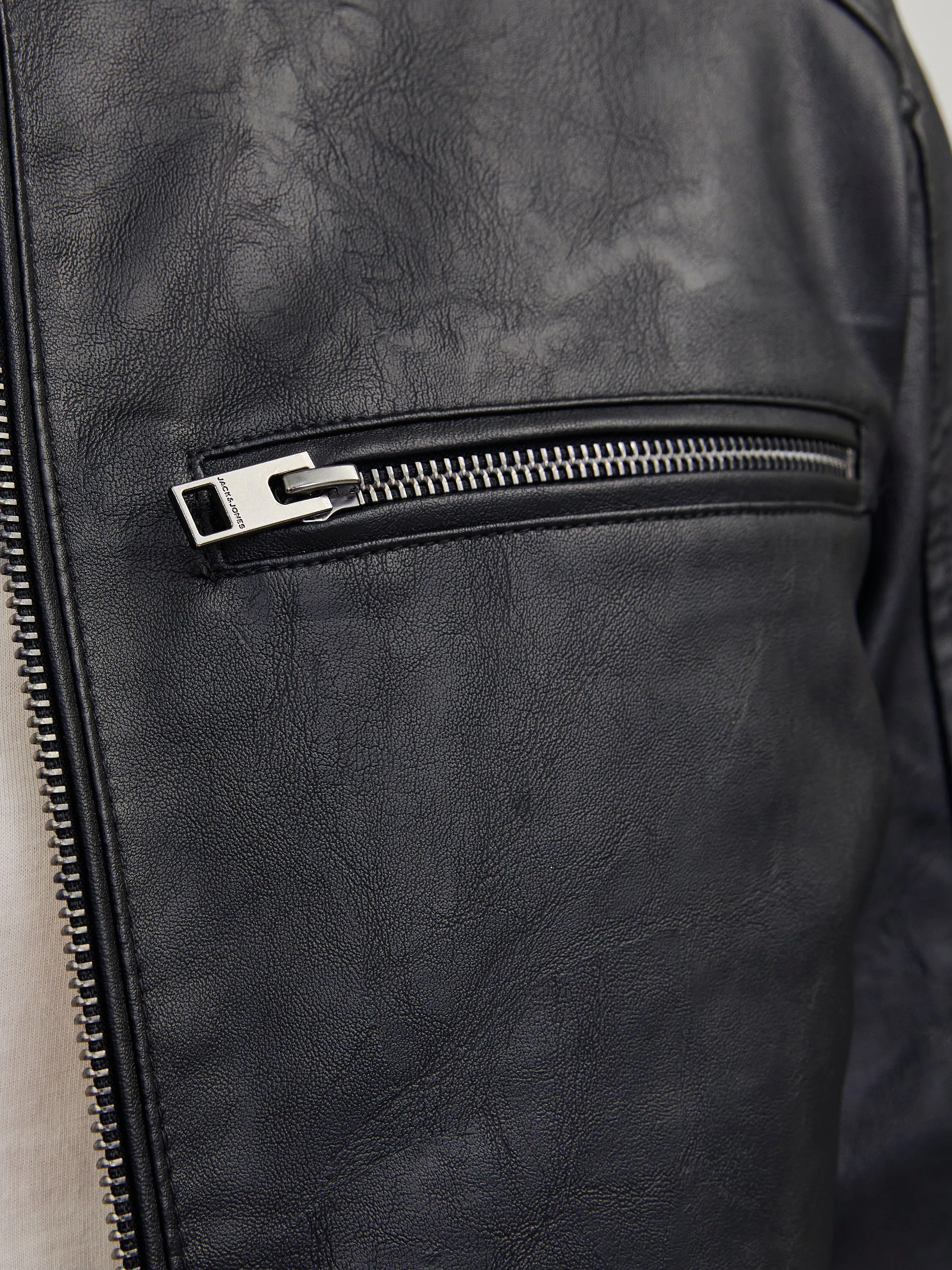 Chaqueta de cuero sintético | Negro | Jack & Jones®