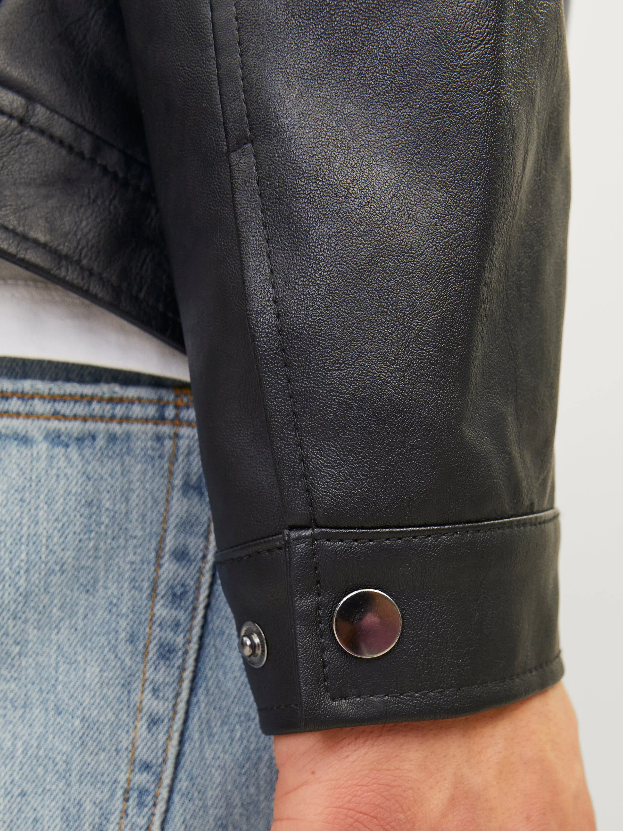 Chaqueta de cuero sintético | Negro | Jack & Jones®