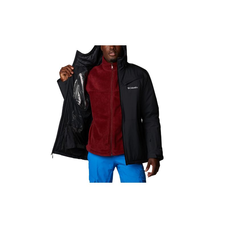 Chaqueta de esquí impermeable para hombre Columbia Iceberg Point (Negro)