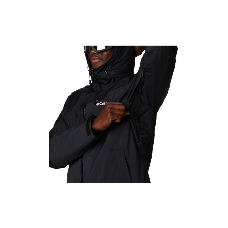 Chaqueta de esquí impermeable para hombre Columbia Iceberg Point (Negro)