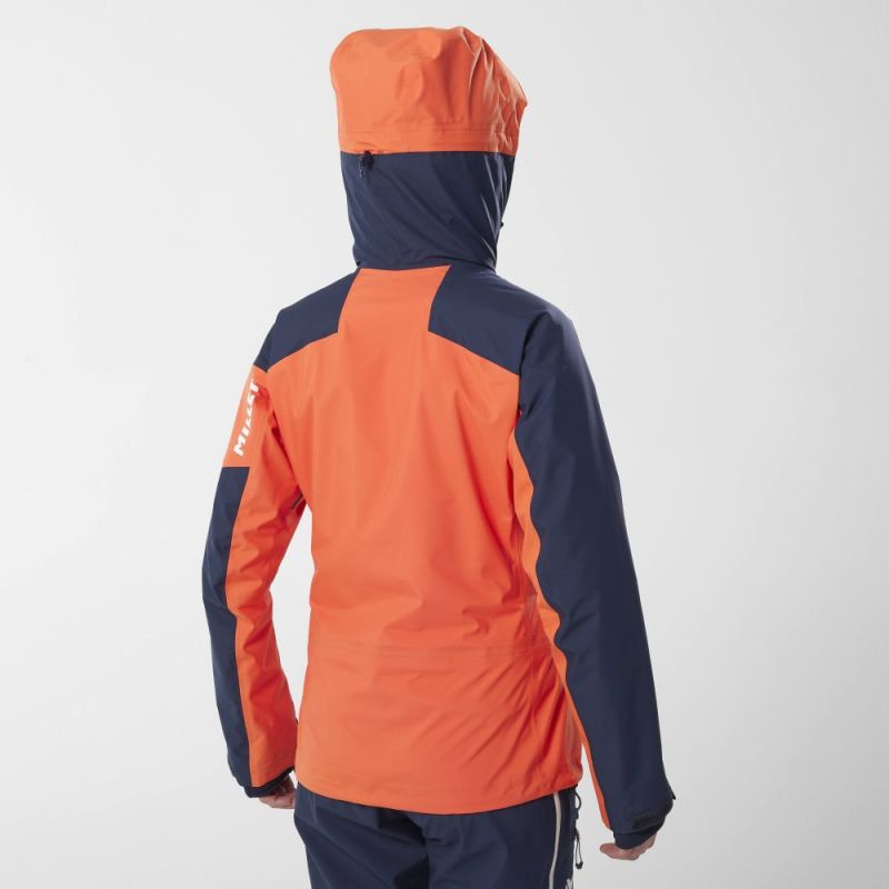Chaqueta de esquí M White 3l para mujer (cromo coral/zafiro)
