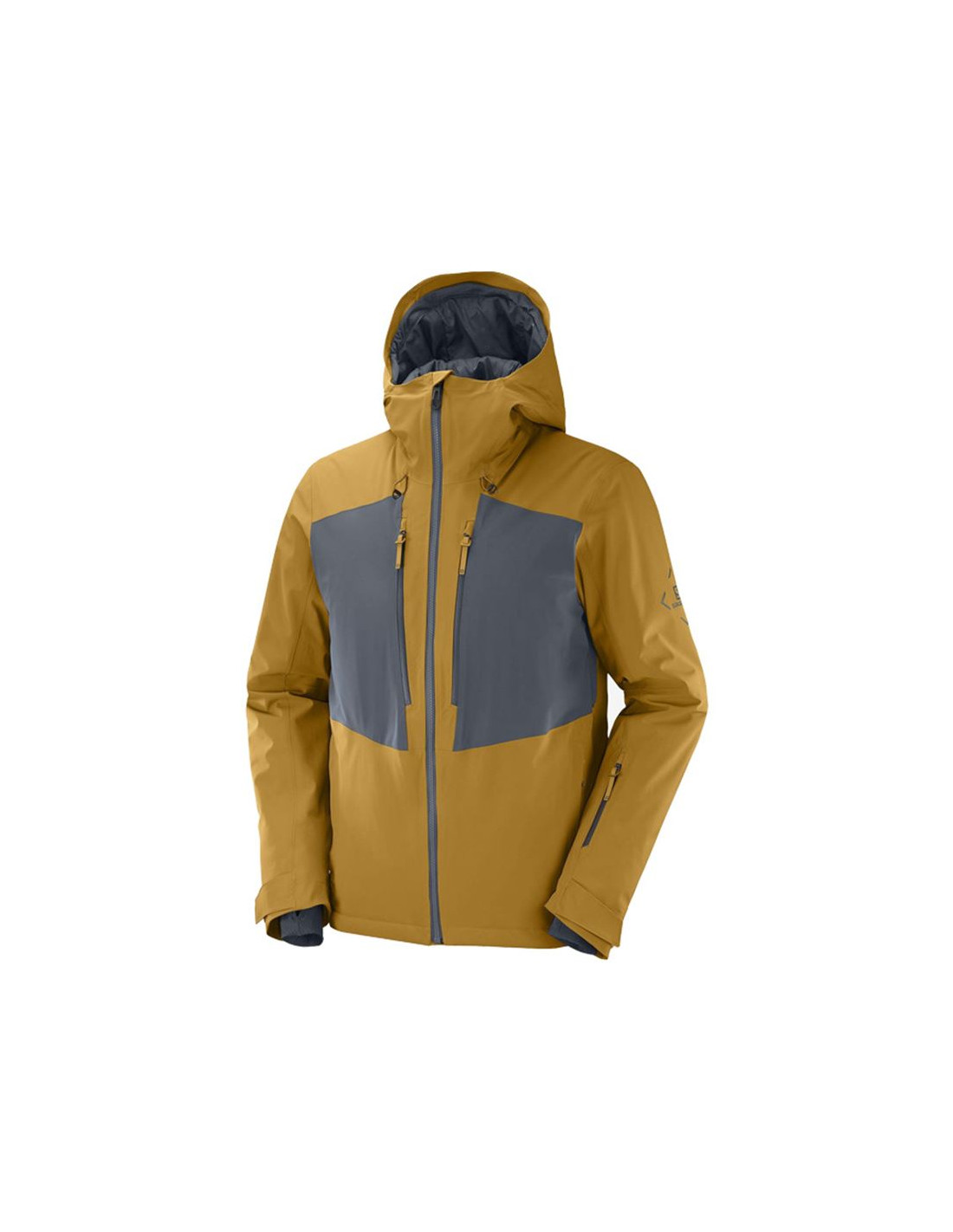 Chaqueta de esquí Salomon Highland M Brown